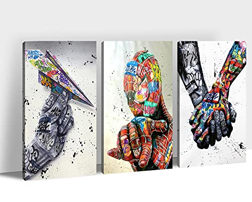 3 Pieces Graffiti Canvas-32