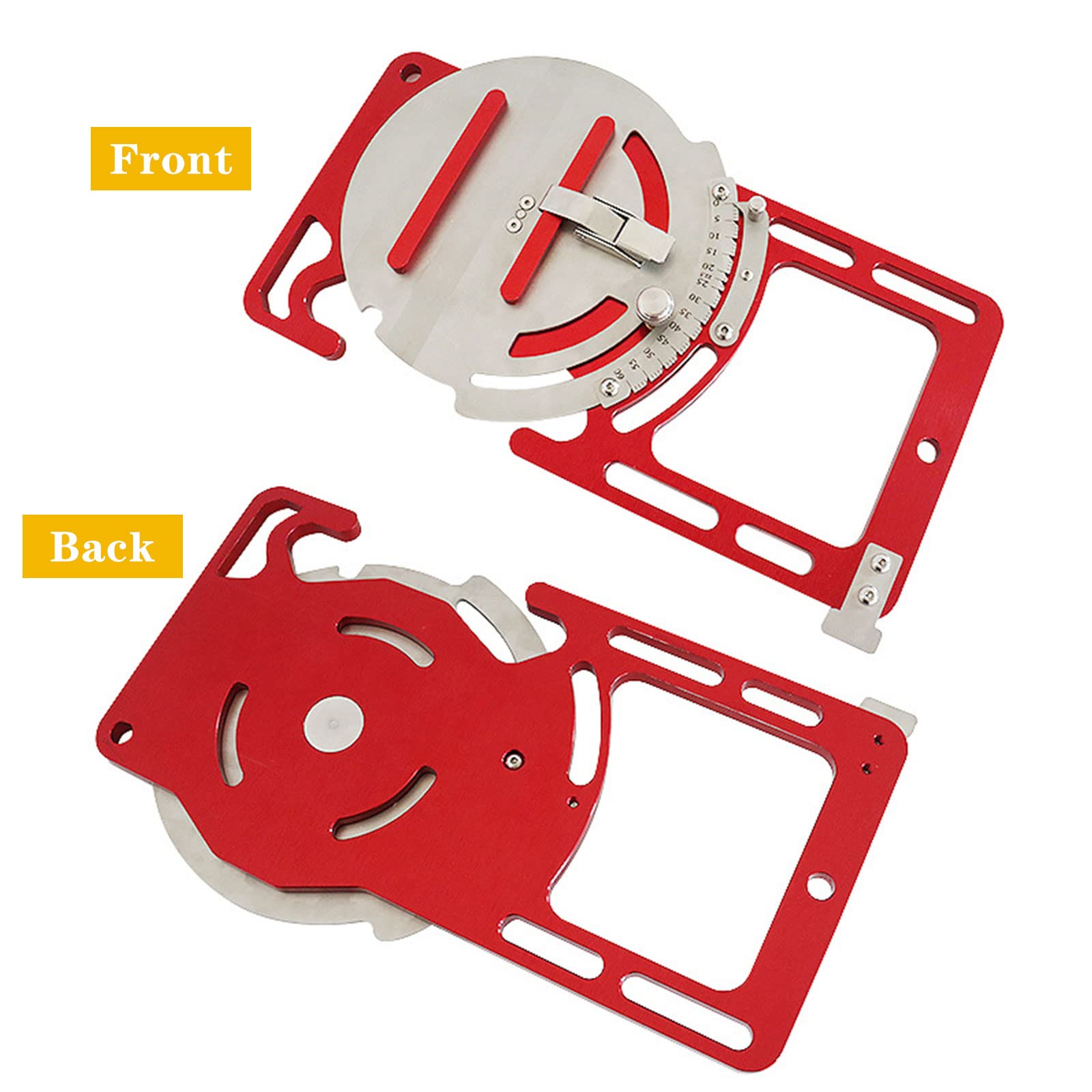 0-60 Degree Adjustable Guide Rail Clamp with Safety Buckle - Woodworking Tool for Electric Circular Saw & Engraving Machine - Cutting Board Auxiliary Tool for Precise Woodworking & DIY Projects