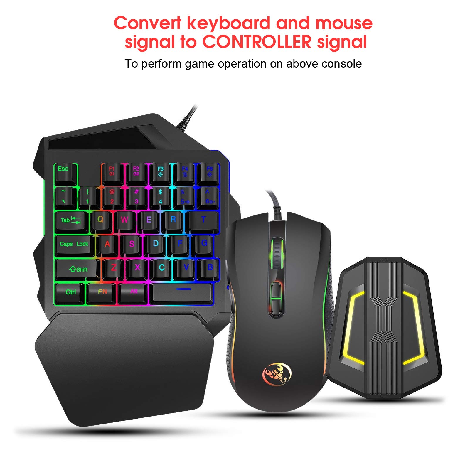 EBTOOLS Keyboard Mouse Converter Kit - Portable Plug & Play Adapter for Android Systems | Gaming & Office Use on Mobile Devices