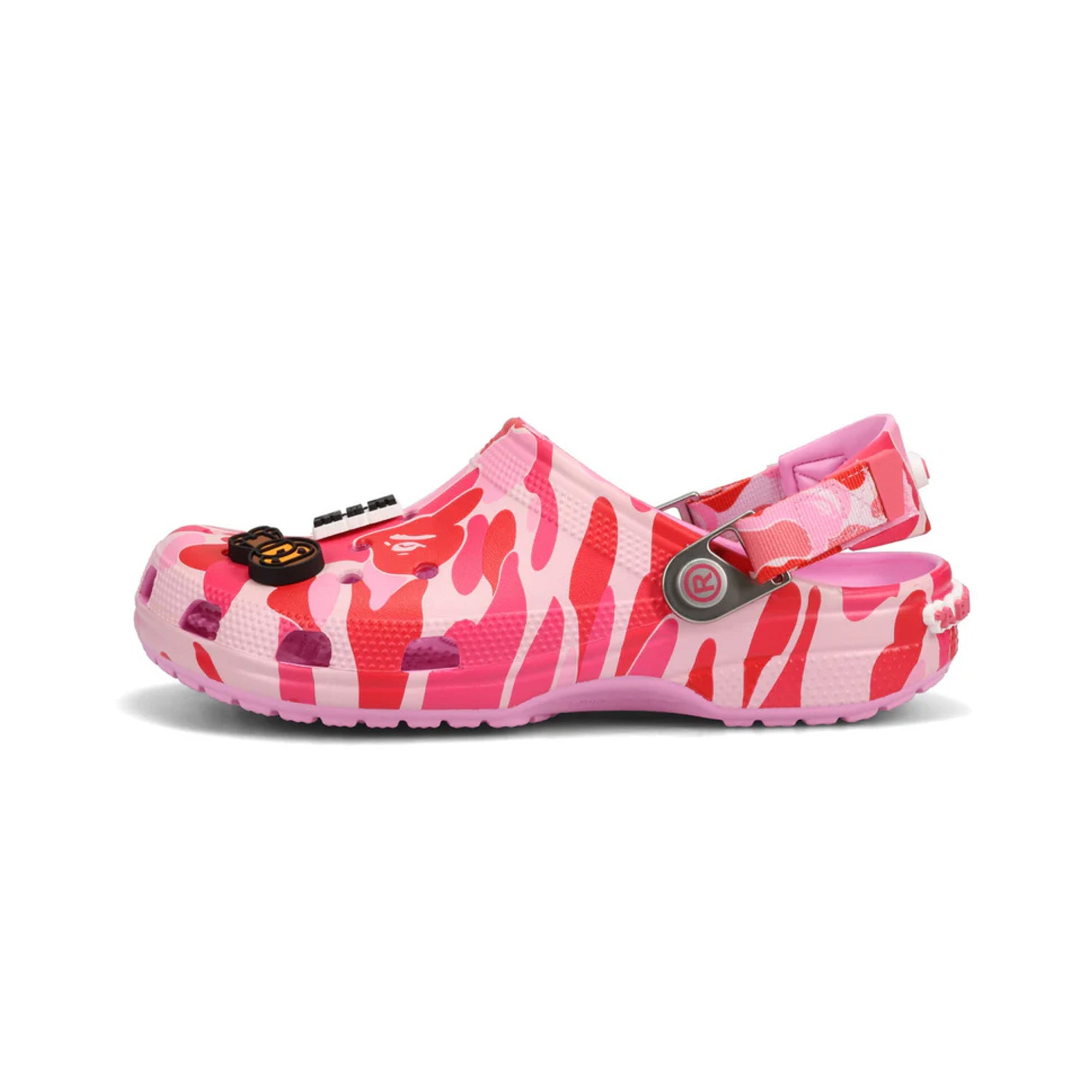 Crocs Classic Clog A Bathing Ape 'ABC Camo Pink' (2025) - Comfortable Unisex Slip-On Shoes for Men & Women - Perfect for Casual Wear, Beach, Pool & Home Use