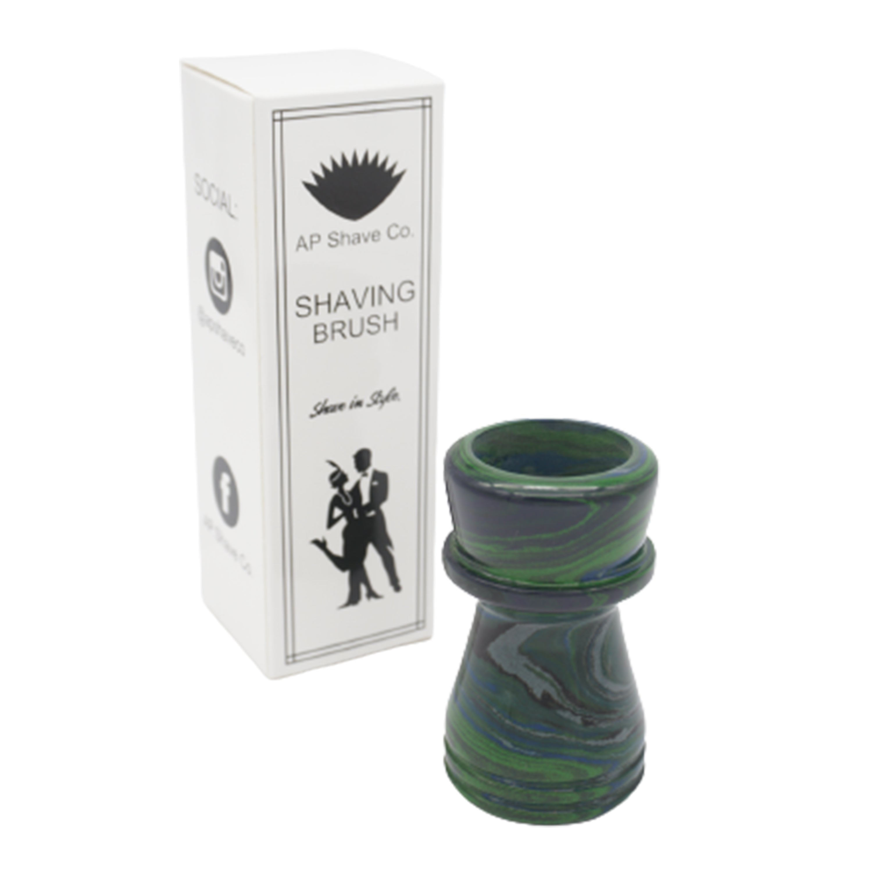 Premium Joker Ebonite Handmade Shaving Brush Handle - Fits 28mm & 30mm Knots - Perfect for Wet Shaving & Grooming Gifts for Men
