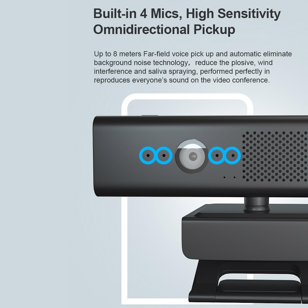 Rordigo 1080P USB Webcam with Built-in HiFi Microphone & Speaker - HD Web Camera for Video Conferencing, Online Classes, Streaming on PC & Laptop - Perfect for Zoom, Skype, Teams Meetings and Remote Work