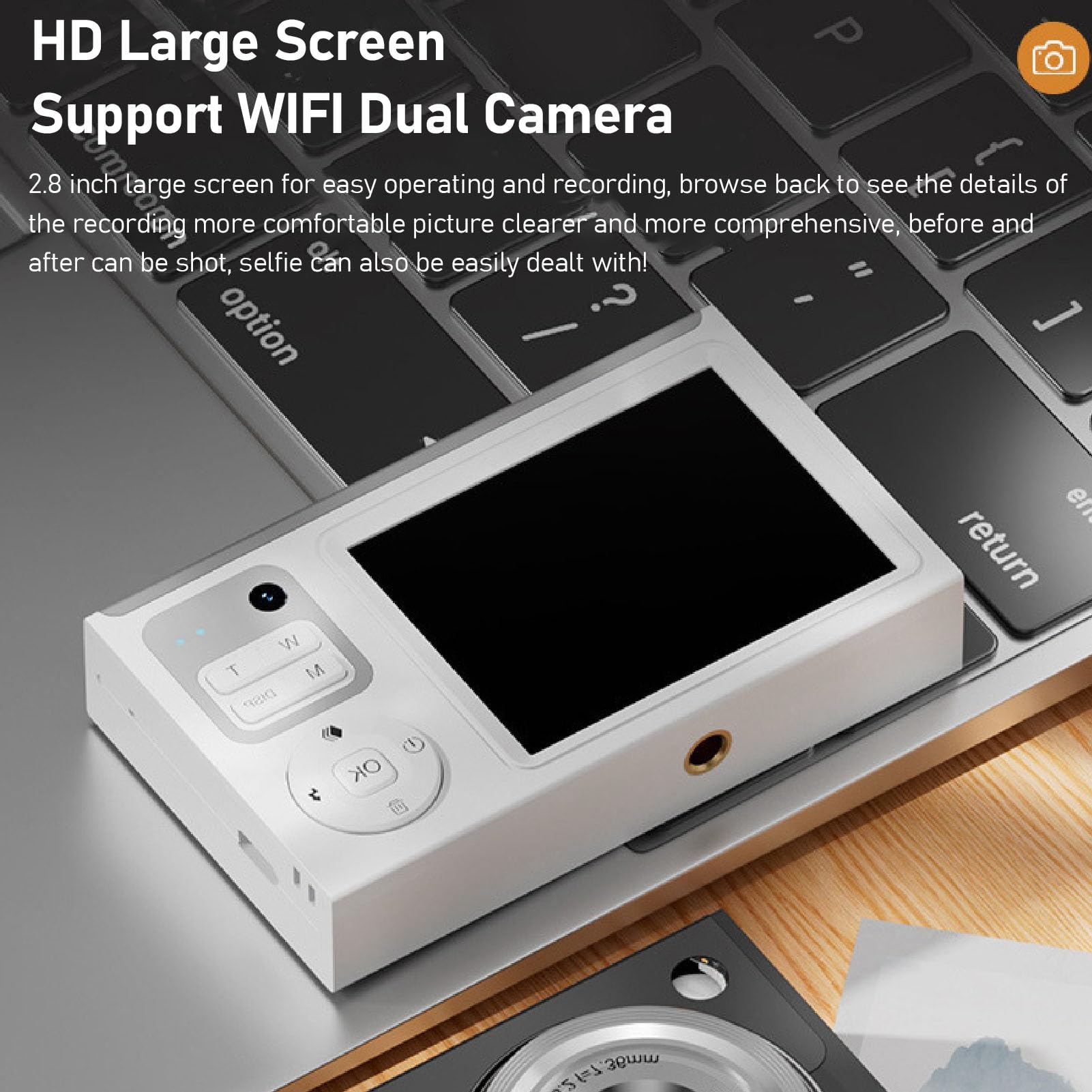 4K UHD Vlogging Camera with Autofocus & 68MP Resolution - 16X Digital Zoom, Anti-Shake Compact Digital Camera for YouTube, Travel & Daily Photography - Perfect for Teens & Adult Beginners