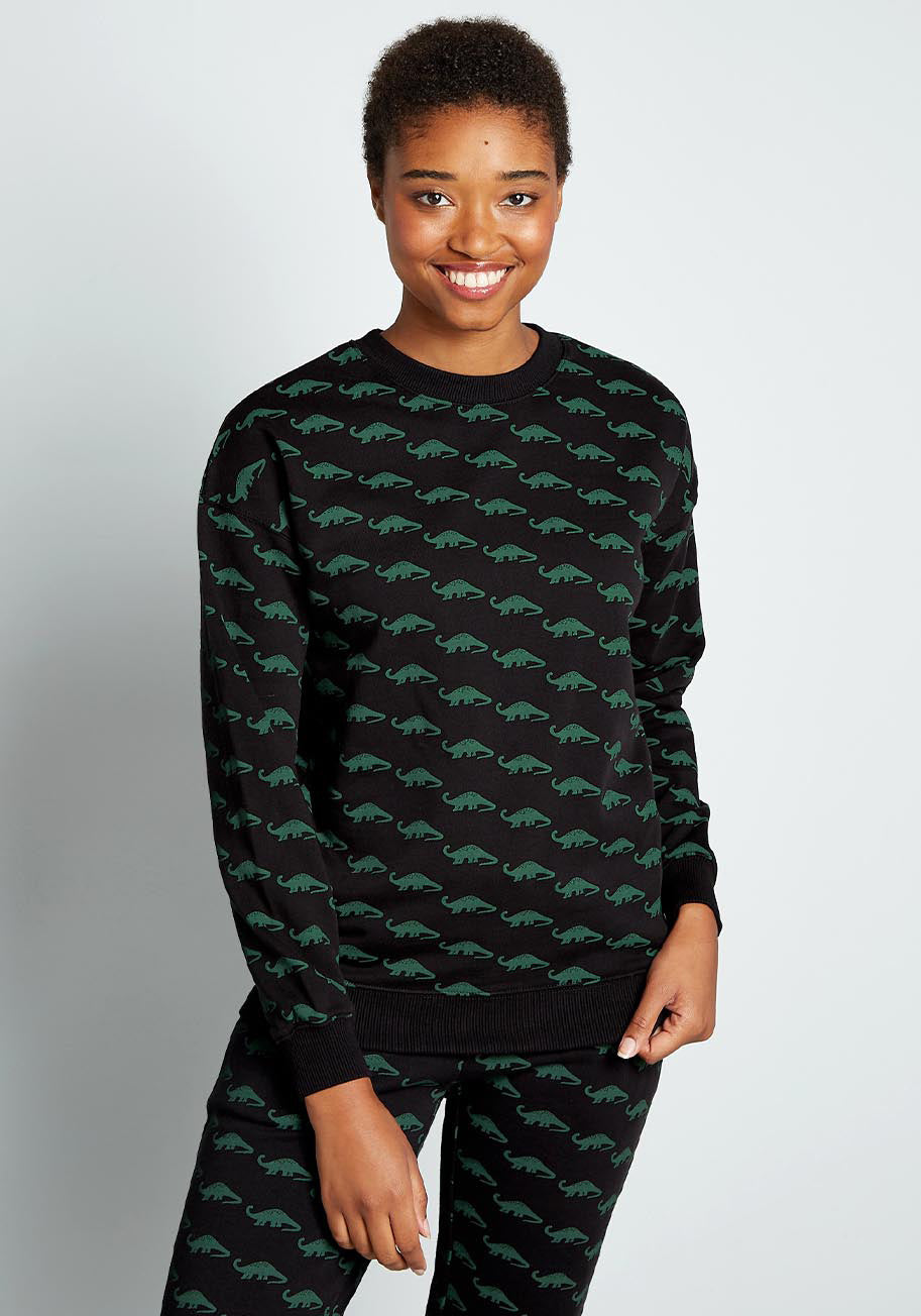Little Bronto Babies Sweatshirt - Cute Dinosaur Graphic Hoodie for Toddlers & Kids - Soft Cotton Pullover for Playdates & Outdoor Adventures