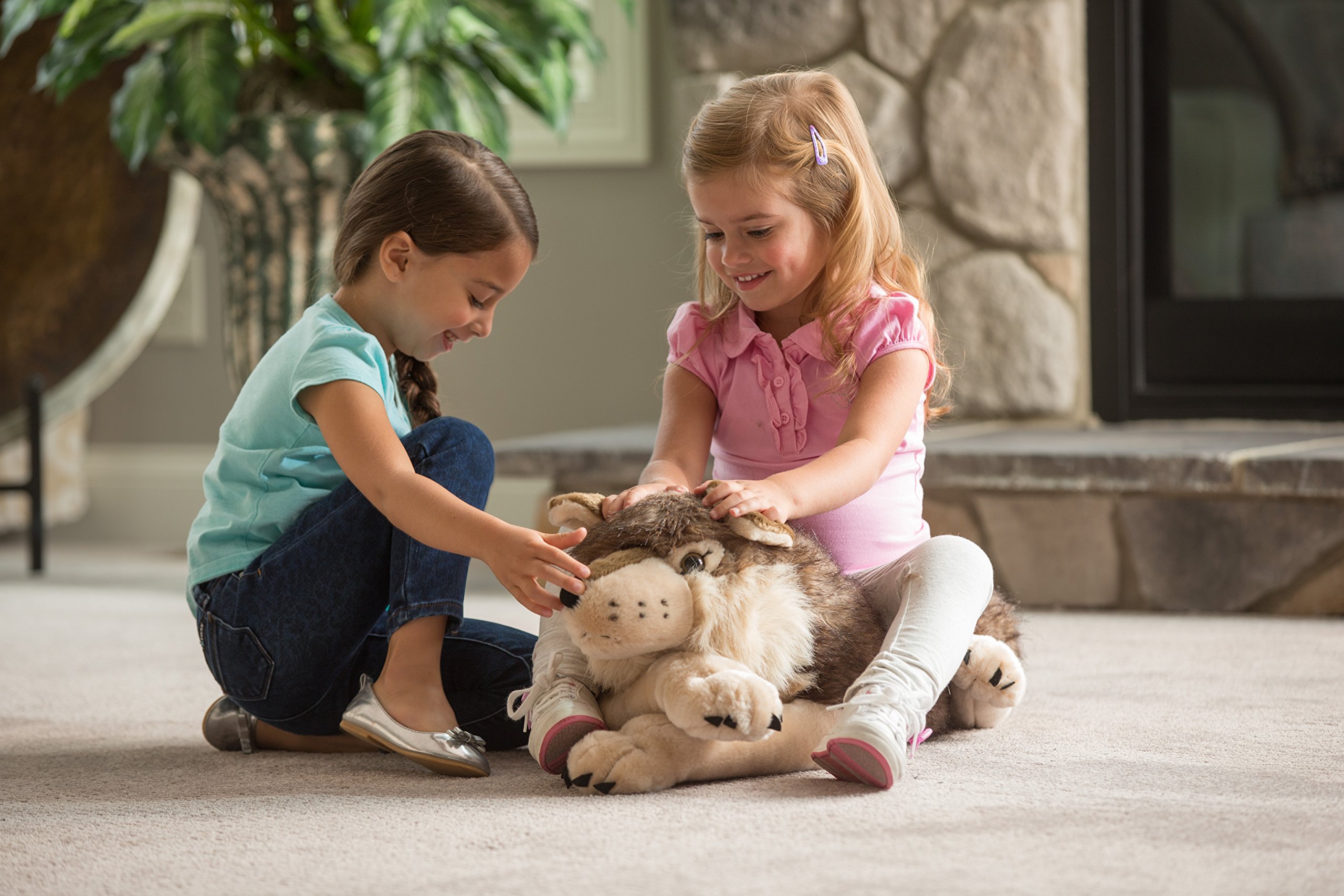 Wild Republic Jumbo Wolf Plush Stuffed Animal - 30 Inch Giant Soft Toy for Kids | Cuddly Gift for Birthdays, Nursery Decor & Wildlife Lovers