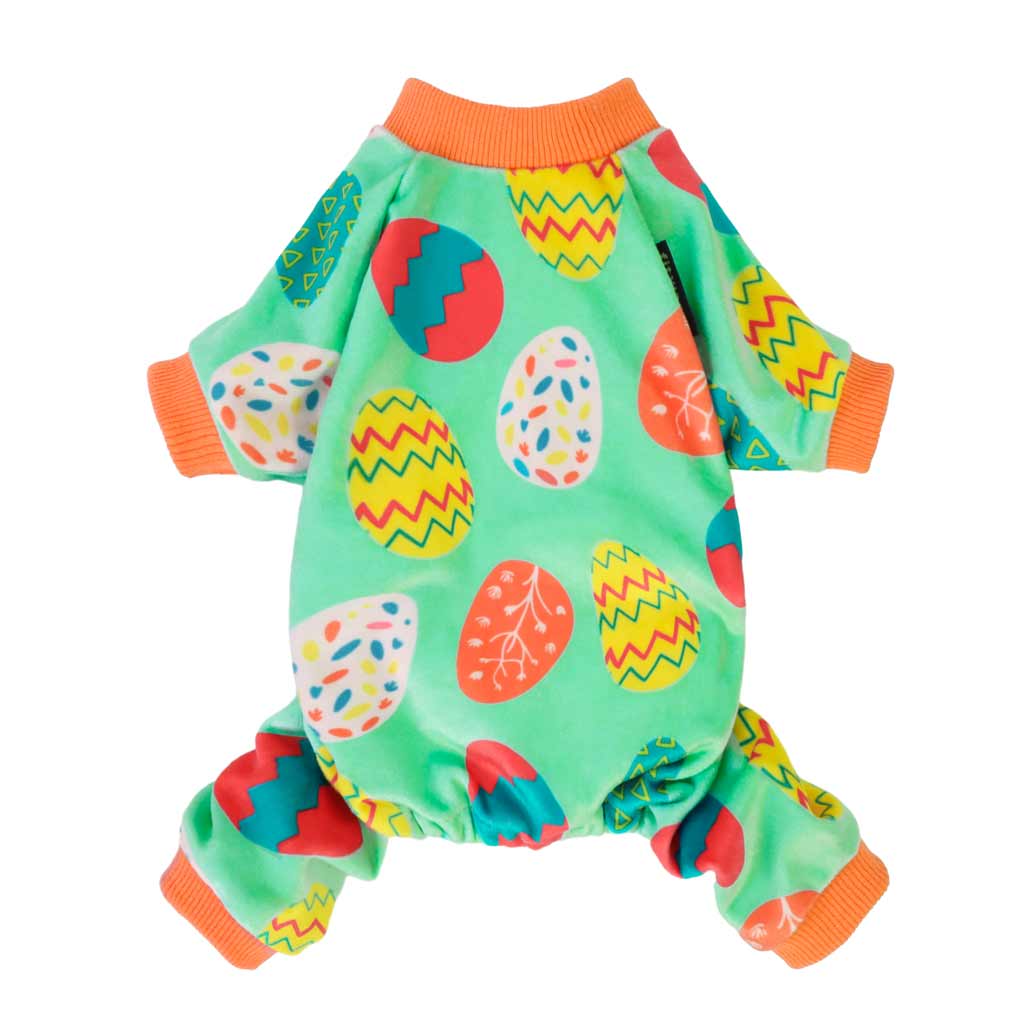 Easter Egg Pajamas for Women - Cute Bunny Print Sleepwear Set - Soft Cotton Pajama for Easter Holiday, Spring Sleepwear & Cozy Loungewear