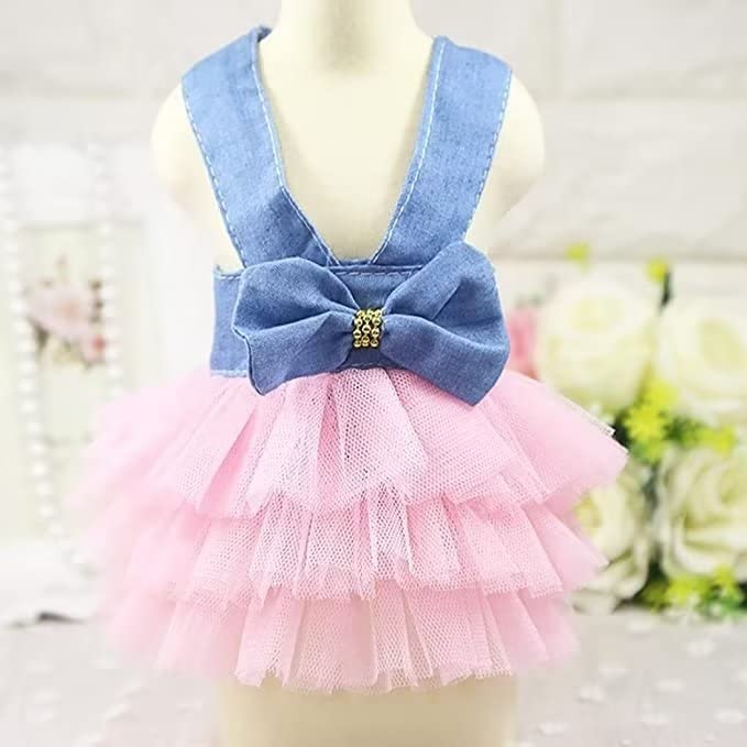 Stylish Mush Dog Tutu Dress for Small Dogs - Princess Summer Puppy Pet Clothes - Perfect for Parties, Photo Shoots & Special Occasions