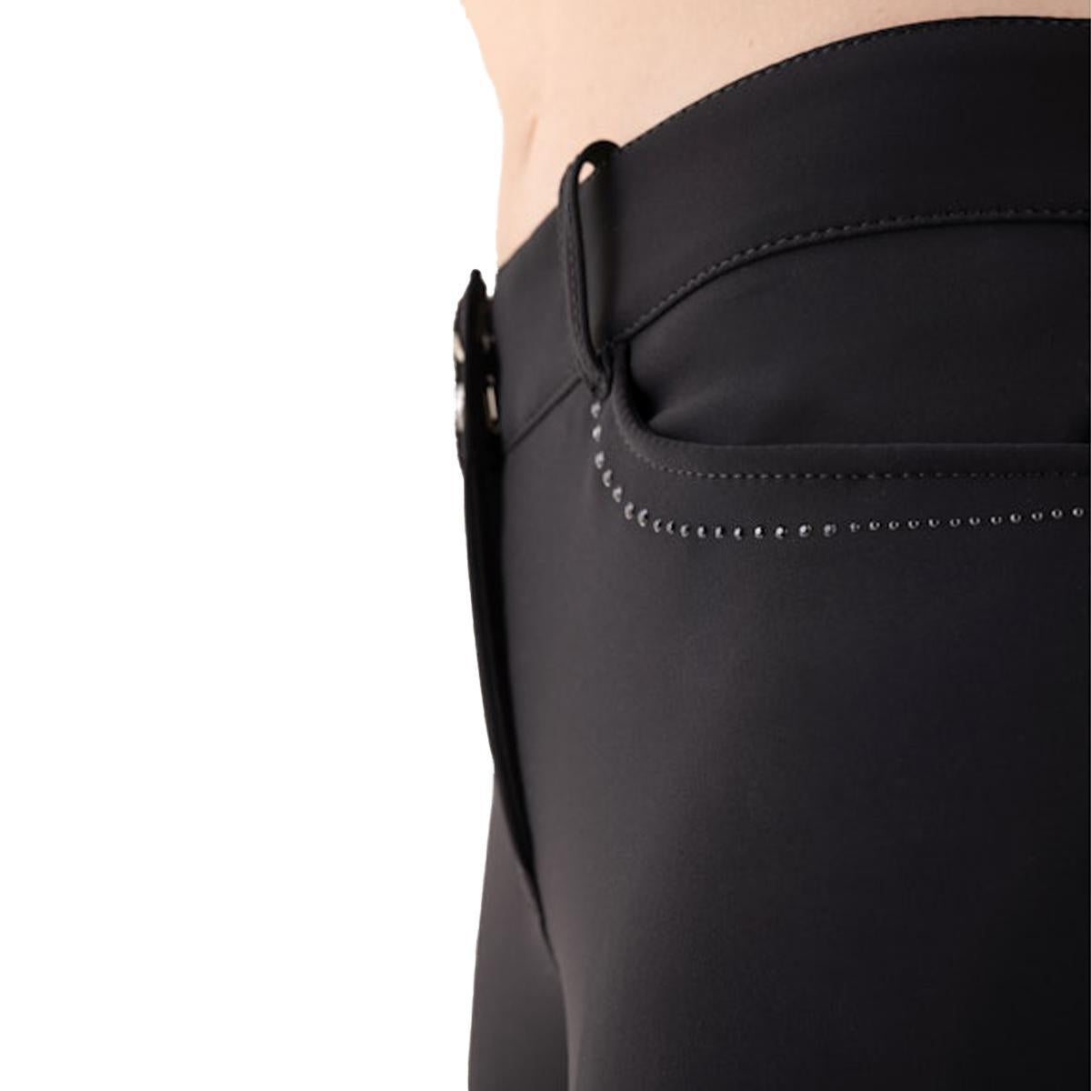 Equiline Women's Gorgakh High Waisted Knee Grip Breech - Comfortable Equestrian Riding Pants for Horseback Riding & Training