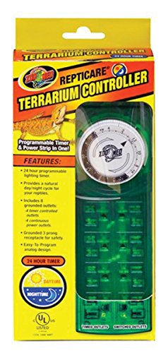 ZOO MED Repticare Terrarium Controller - Digital Thermostat for Reptile Tanks & Terrariums - Ideal for Lizards, Snakes & Amphibians - Green