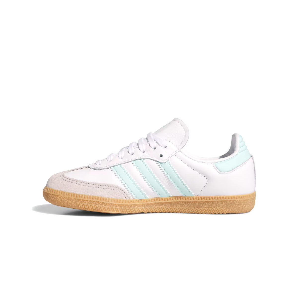 Kids Samba OG Sneakers - Cloud White Semi Flash Aqua - Comfortable & Stylish Shoes for Boys & Girls - Perfect for School, Sports & Casual Wear