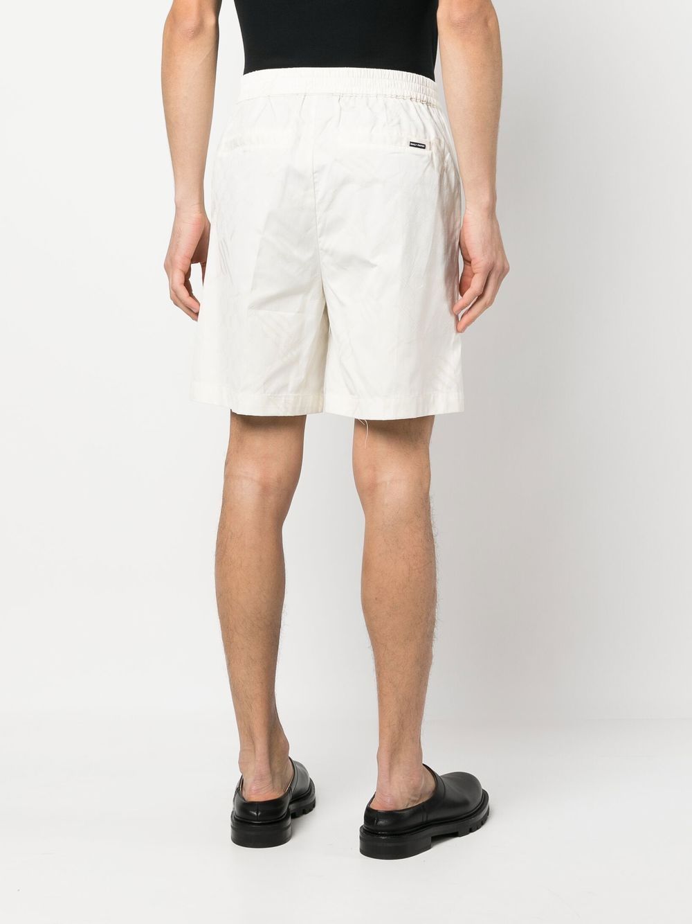 Daily Paper Men's White Shorts - Comfortable Casual Summer Shorts for Beach, Gym, and Outdoor Activities