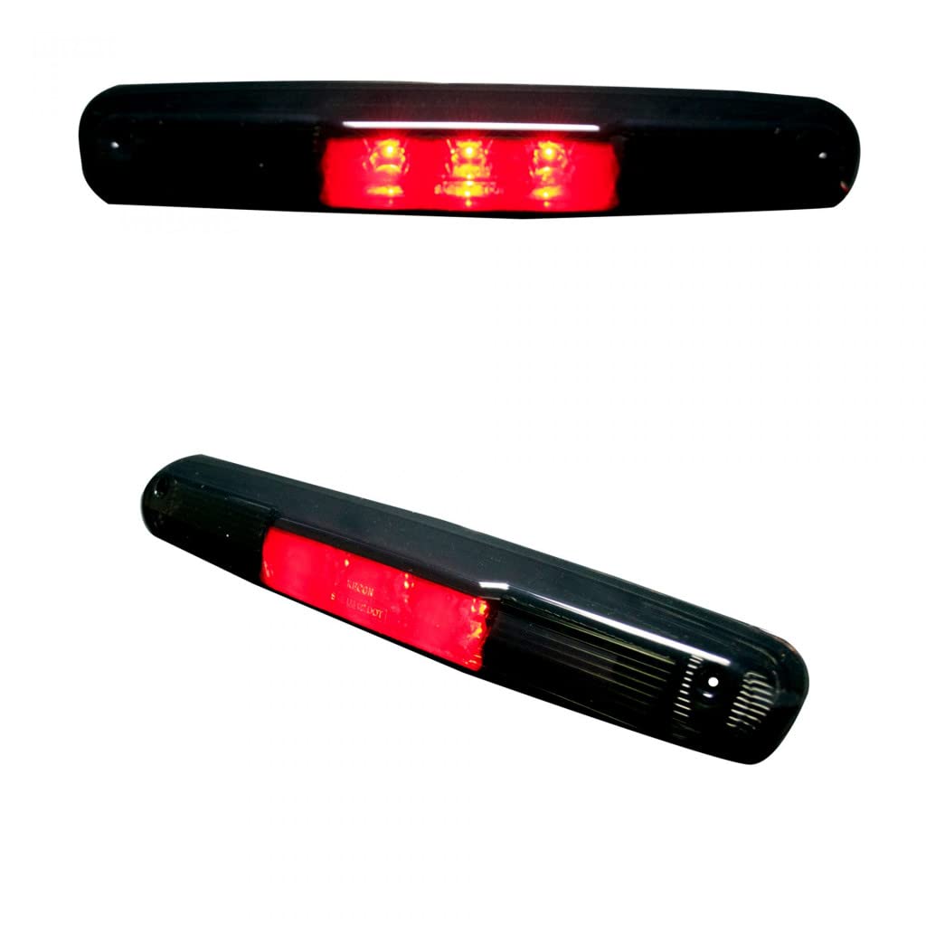Recon 3rd Brake Light Kit for GMC Sierra 1500/2500/3500 (2007-2013) - Red LED Brake Light with White LED Cargo Lights & Smoked Lens - Upgrade Your Truck Lighting for Enhanced Safety and Style