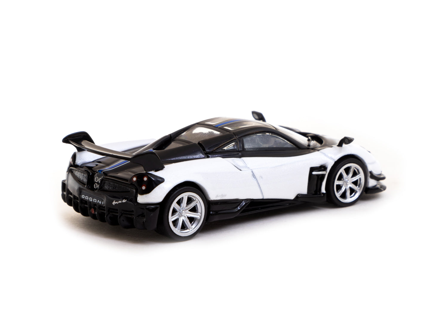Tarmac Works 1/64 Pagani Huayra BC Bianco Benny Diecast Model Car - Premium Collectible for Car Enthusiasts & Display for Home/Office Decor