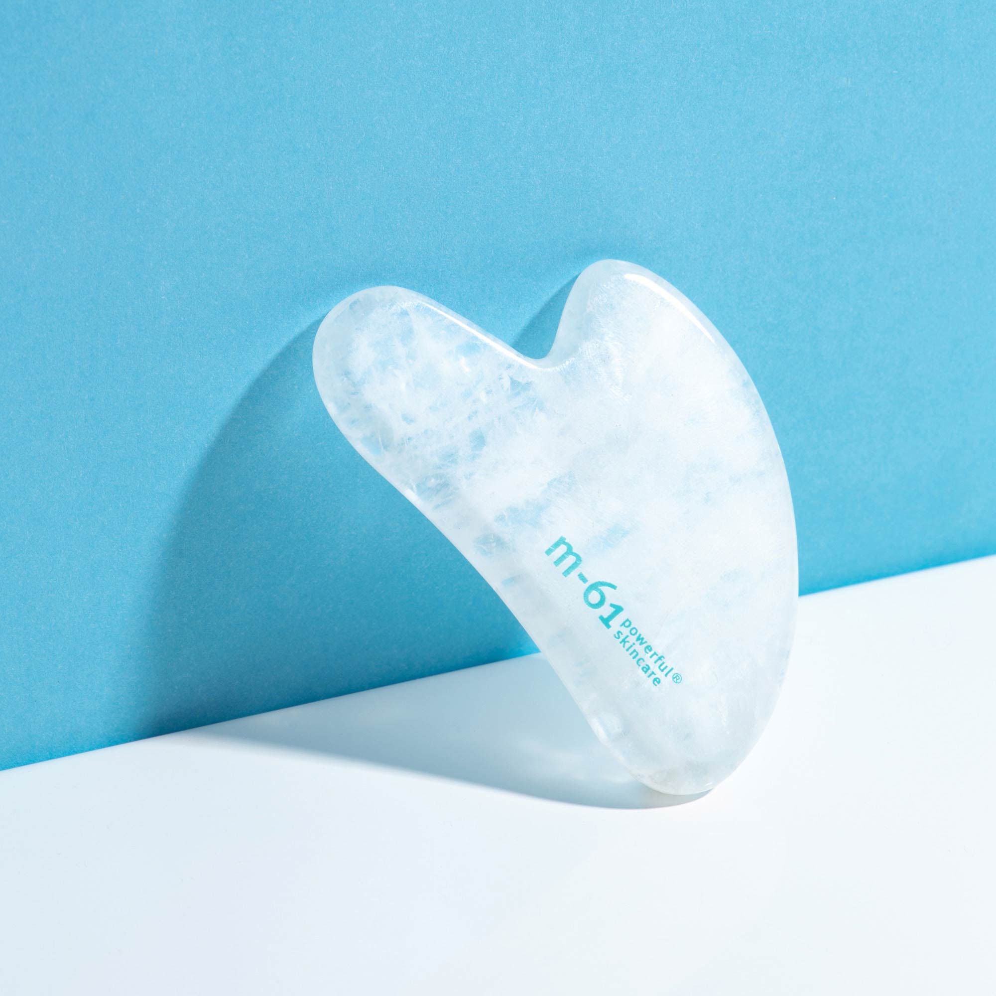 Natural Clear Quartz Gua Sha Stone - Facial Massage Tool for Glowing Skin & Relaxation - Perfect for Skincare Routine & Stress Relief at Home or Spa