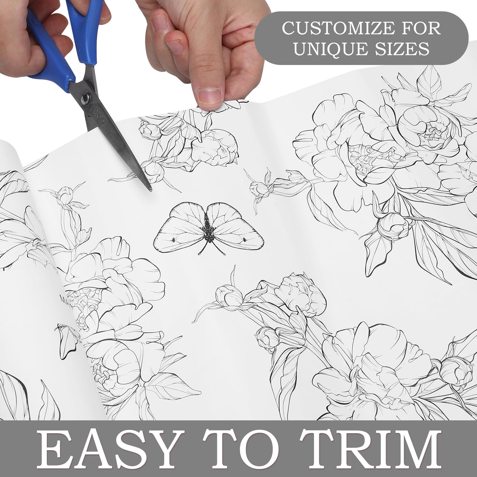 Geosar 10-Pack Scented Drawer Liners for Dresser, Shelf & Closet - Non-Adhesive Fragrant Liner Paper with Linen & Butterfly Scent | Perfect for Organizing Bedroom, Bathroom & Nursery Drawers