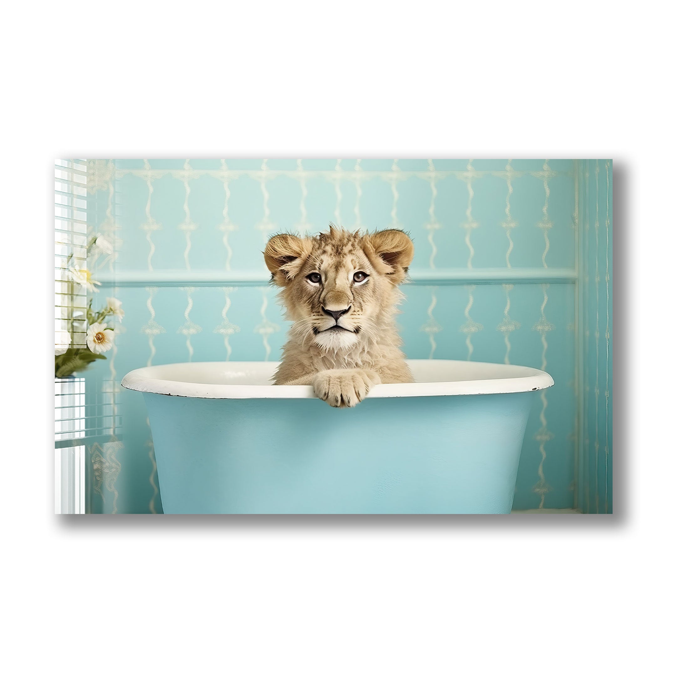 Lion-Shaped Bathtub Toy for Kids - Fun Bath Time Animal Toy for Toddlers & Babies - Perfect for Playtime, Bath Time, and Sensory Development