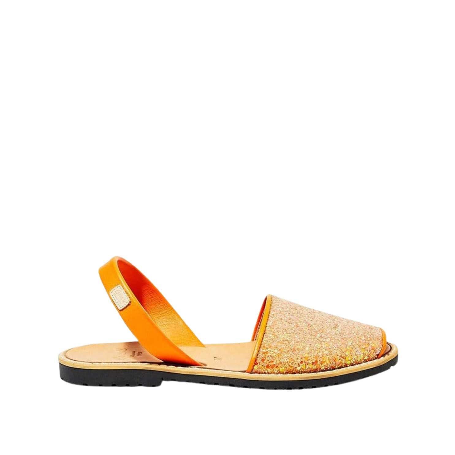 Women's Open-Toe Glitter Leather Sandals - Madona 1056R | Comfortable & Stylish for Summer, Beach, Parties & Casual Outings
