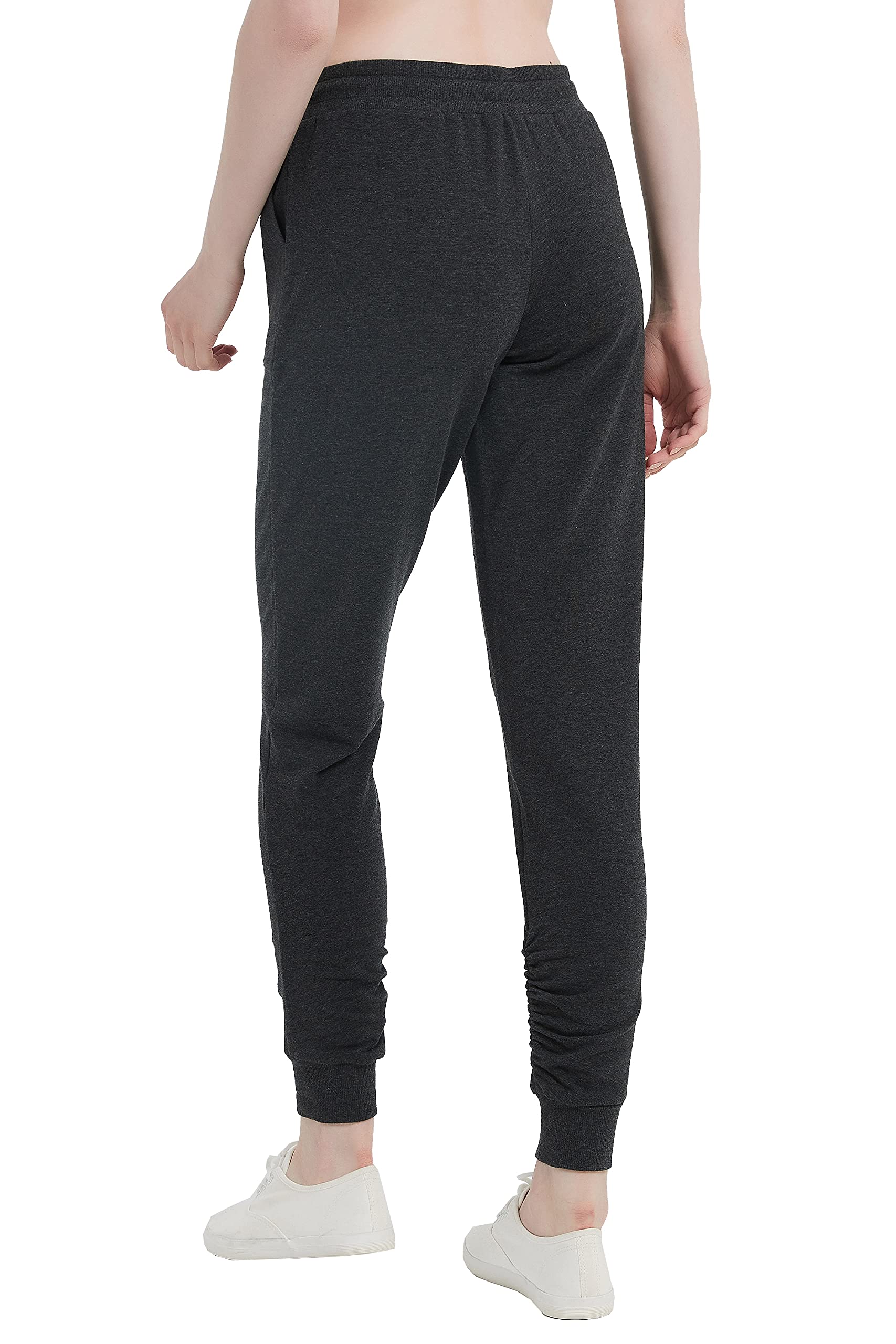 Super Soft Women's Jogger Pants - Mid-Rise Slim Fit Yoga Pants with Pockets | Athletic Lounge Wear for Running, Workouts & Casual Comfort