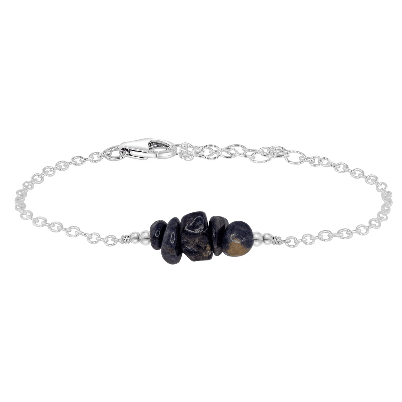Stylish Sapphire Chip Bead Bar Bracelet for Women - Elegant Crystal Jewelry Gift for Birthday, Anniversary & Special Occasions