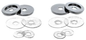 CRL Chrome Replacement Washers for Back-to-Back Solid Pull Handle - 30WKCH | Durable Hardware Accessories for Cabinet & Drawer Handles | Perfect for Home Renovation & DIY Projects
