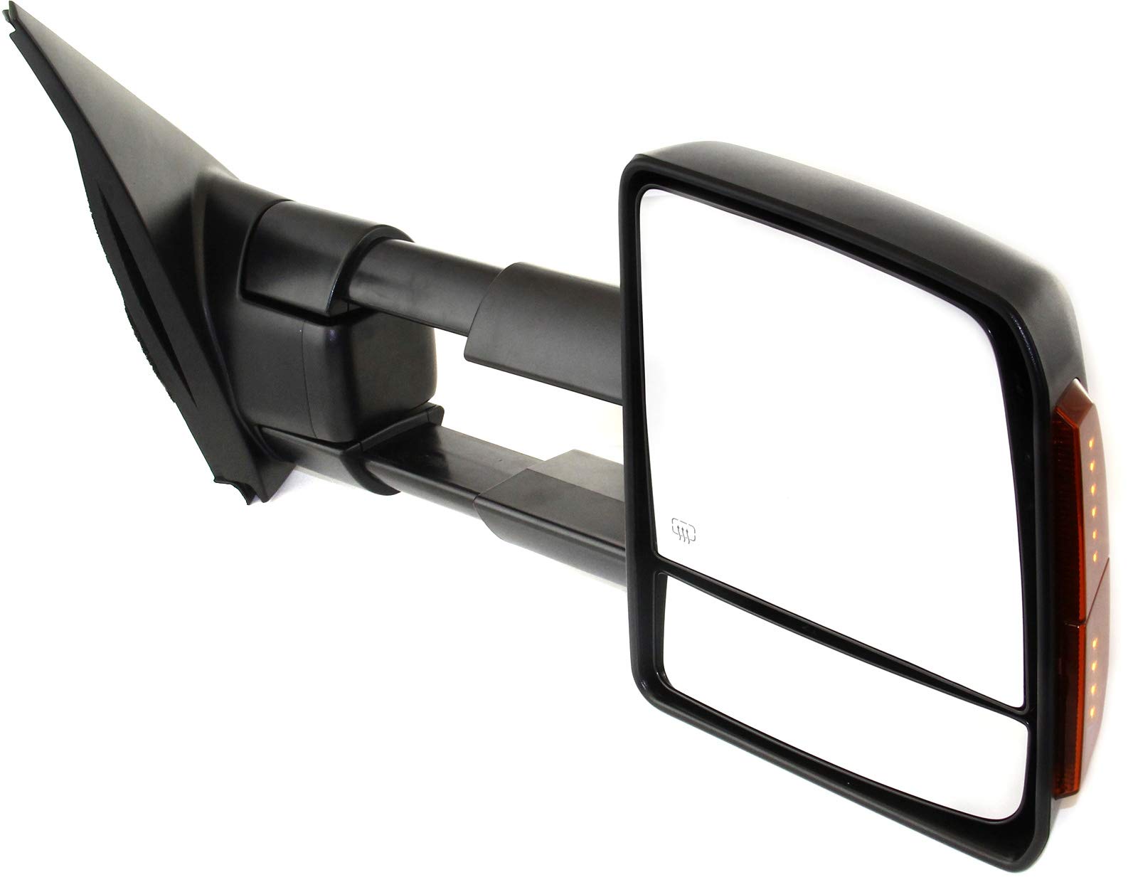 2007-2021 Toyota Tundra Power Heated Towing Mirrors - Driver & Passenger Side with Signal Light | Kool Vue Textured Standard Cab Replacement Mirrors | Enhanced Visibility for Winter Towing & Off-Road Adventures