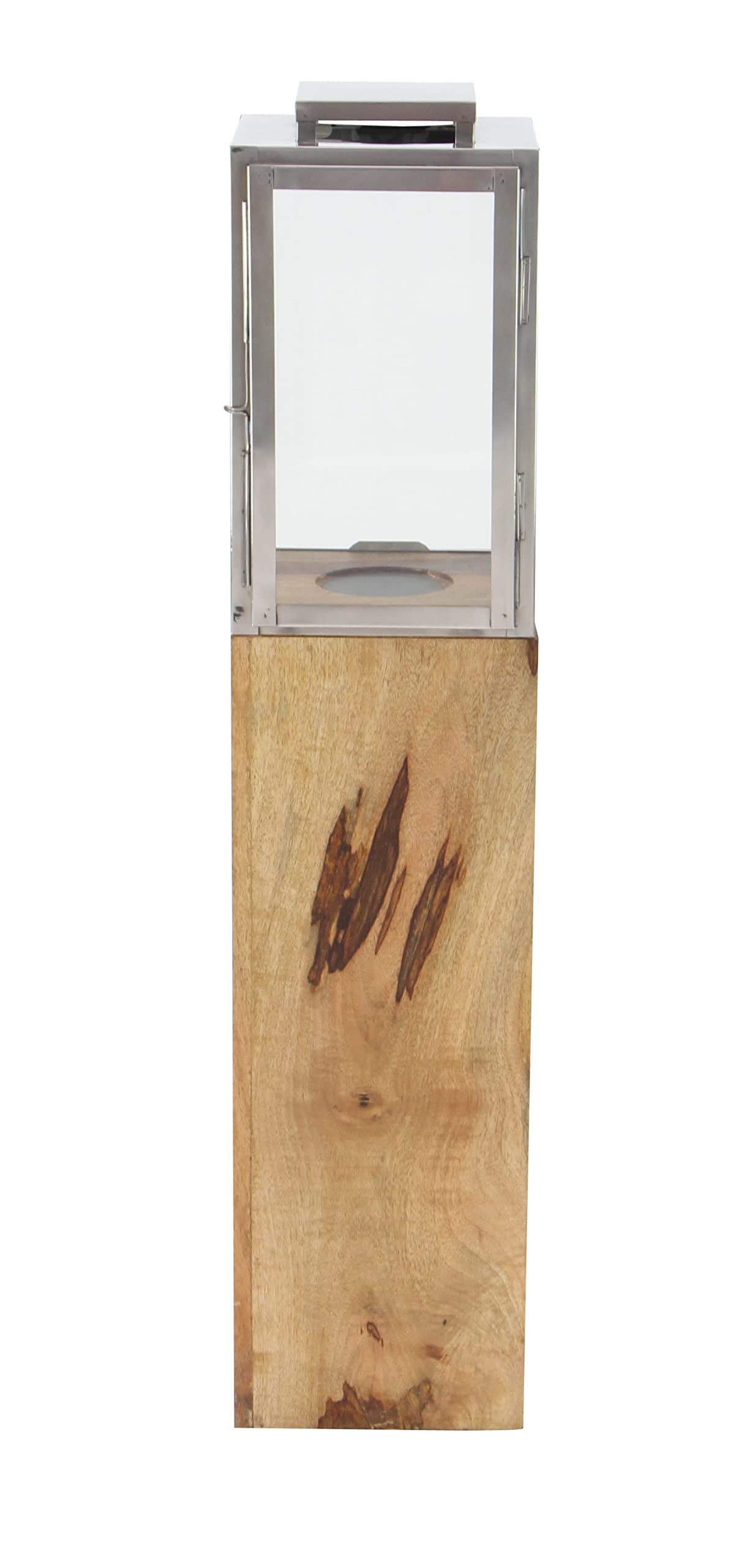Handmade Mango Wood Candle Lantern - 9
