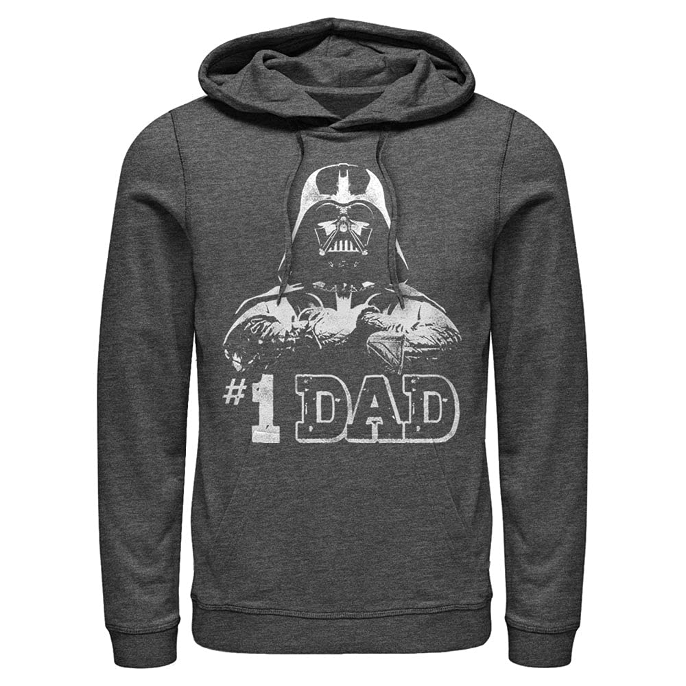 Star Wars Men's Character Hoodie - Numero Uno Design, Charcoal Heather, XX-Large - Perfect for Cosplay, Movie Nights & Star Wars Fans