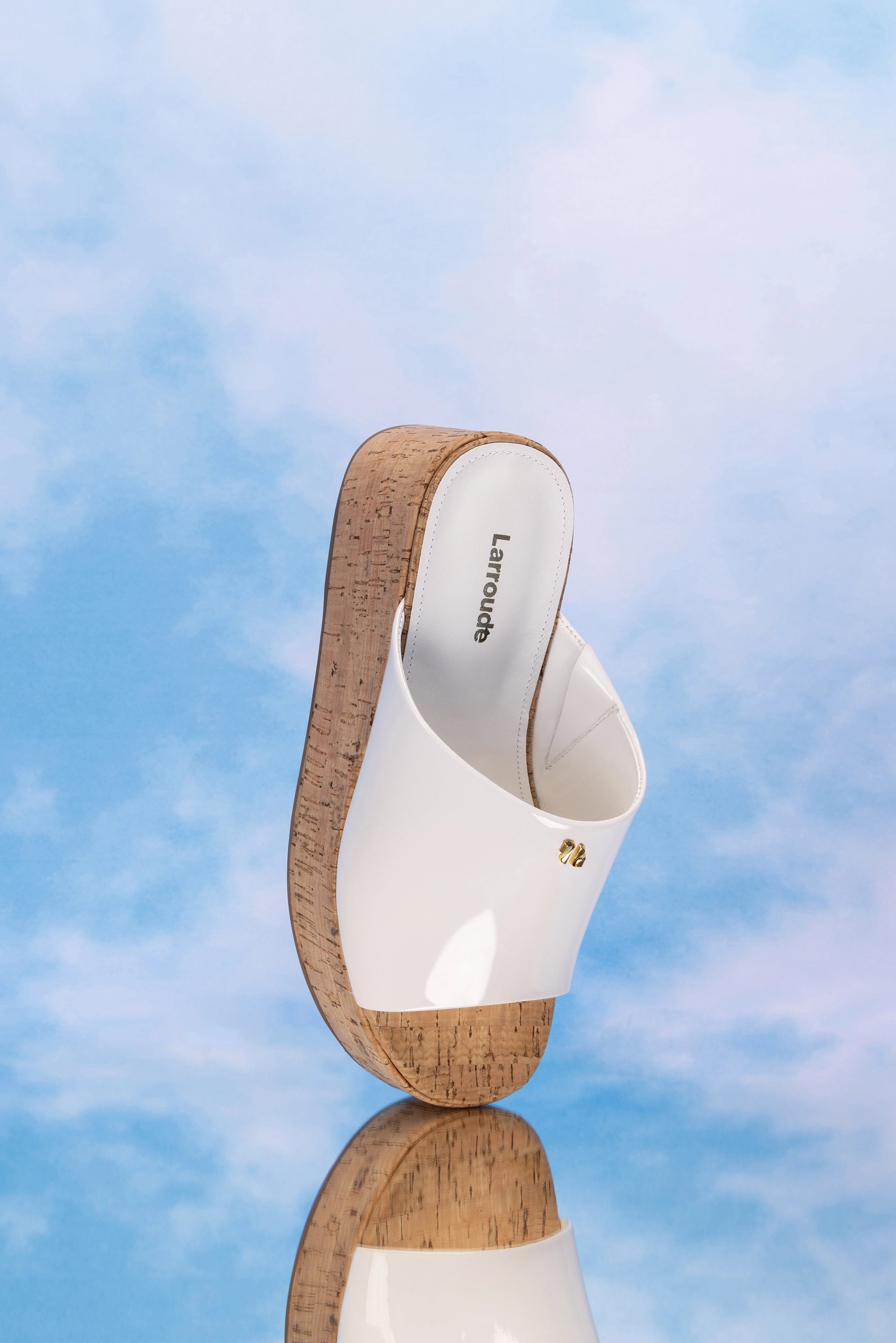 Charli Mule Women's White Patent Leather Shoes - Comfortable Slip-On Loafers for Office, Casual & Dressy Occasions
