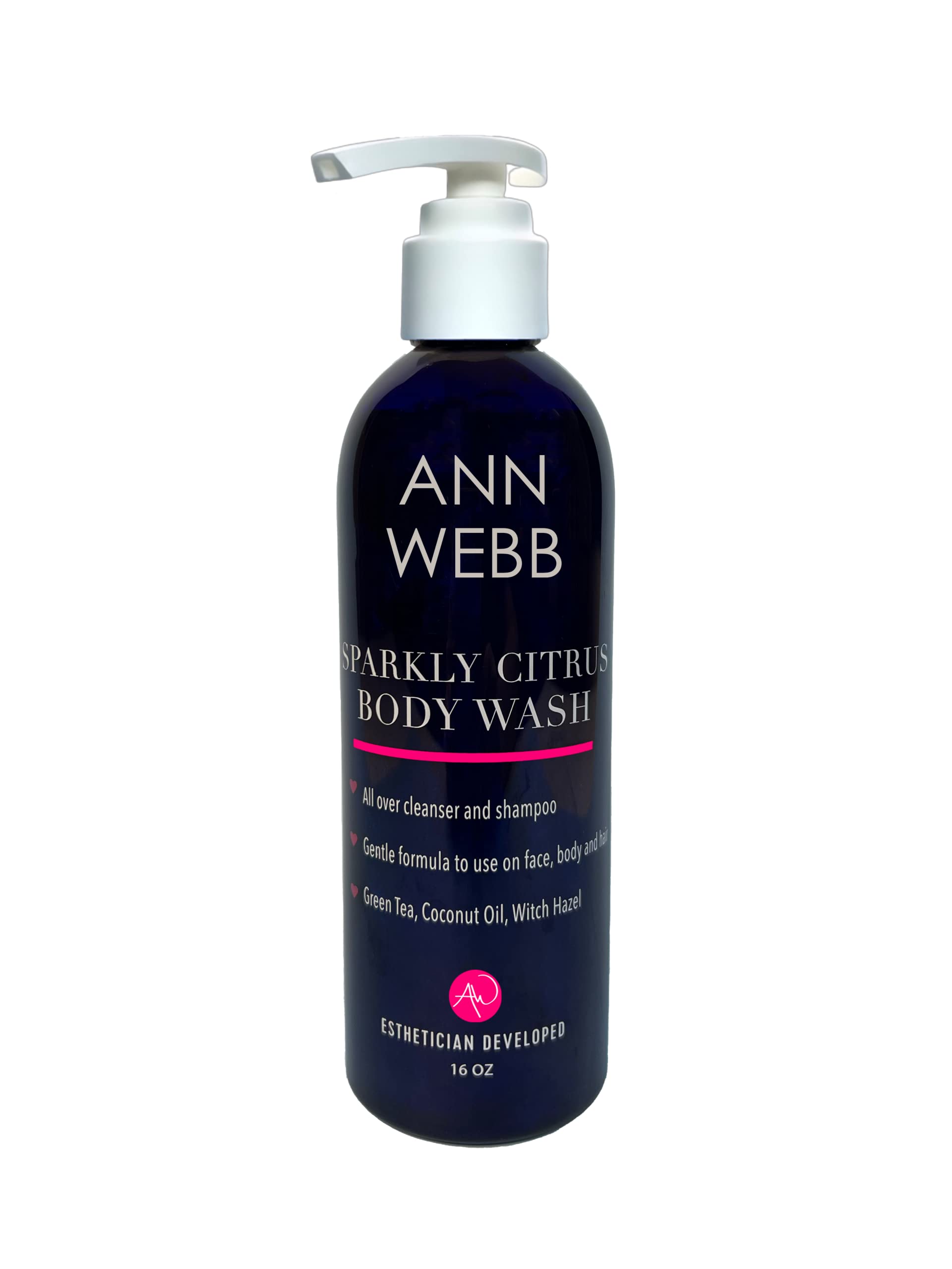 Sparkling Citrus Body Wash - All Natural Moisturizing Shower Gel for Women & Men | Hydrating with Refreshing Citrus Scent | 16oz | Perfect for Daily Shower & Spa Day at Home