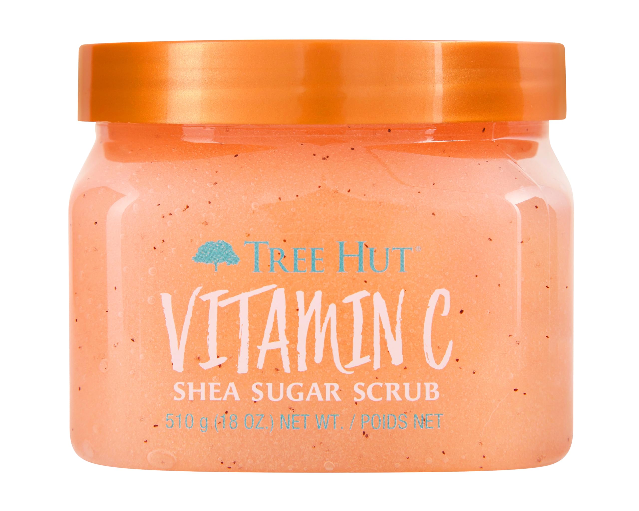 Tree Hut Vitamin C Shea Sugar Scrub - 18 oz Ultra Hydrating & Exfoliating Body Scrub for Smooth, Glowing Skin | Essential Nourishing Body Care for Dry Skin, Shower & Spa Use
