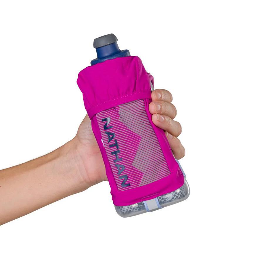 QuickSqueeze Plus 12oz Insulated Handheld Water Bottle - Leak Proof & BPA Free for Gym, Hiking & Outdoor Activities