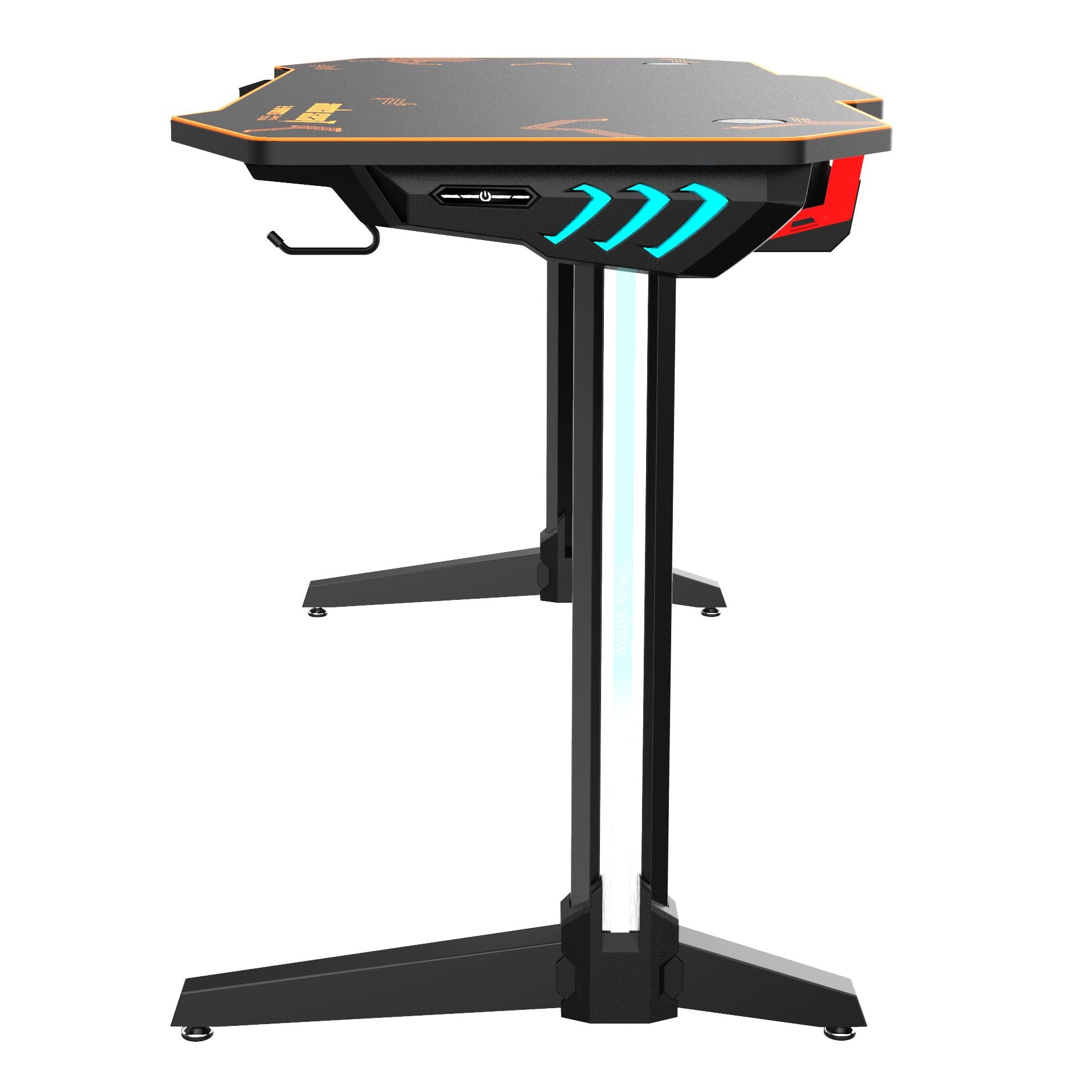 Anda Seat Eagle 2 Lighting Gaming Desk - Ergonomic LED RGB Computer Desk for PC Gamers & Streamers - Perfect for Esports, Home Office & Gaming Setup