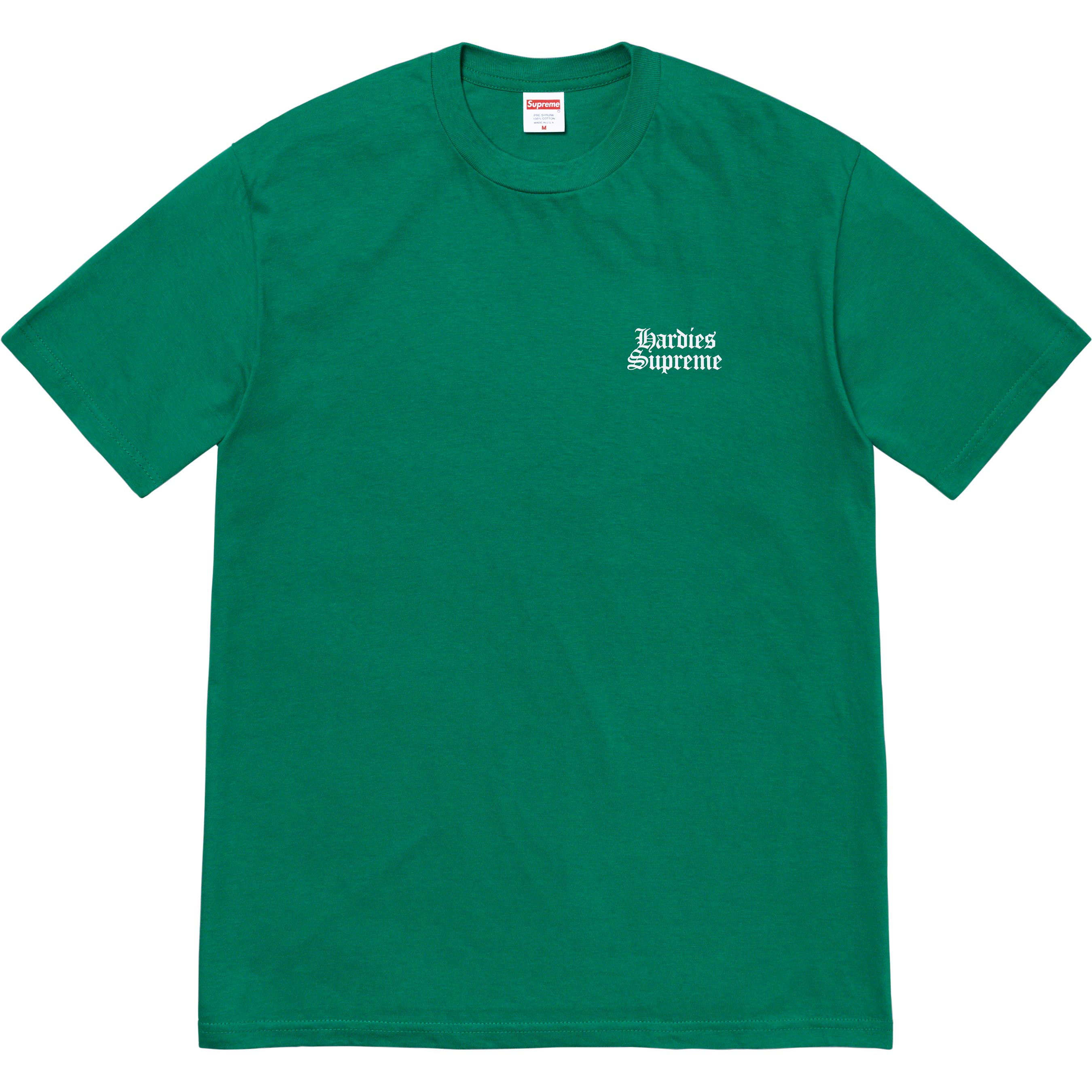 Supreme Hardies Dog T-Shirt - Pine Green Graphic Tee for Men - Casual Streetwear Fashion - Perfect for Daily Wear & Dog Lovers