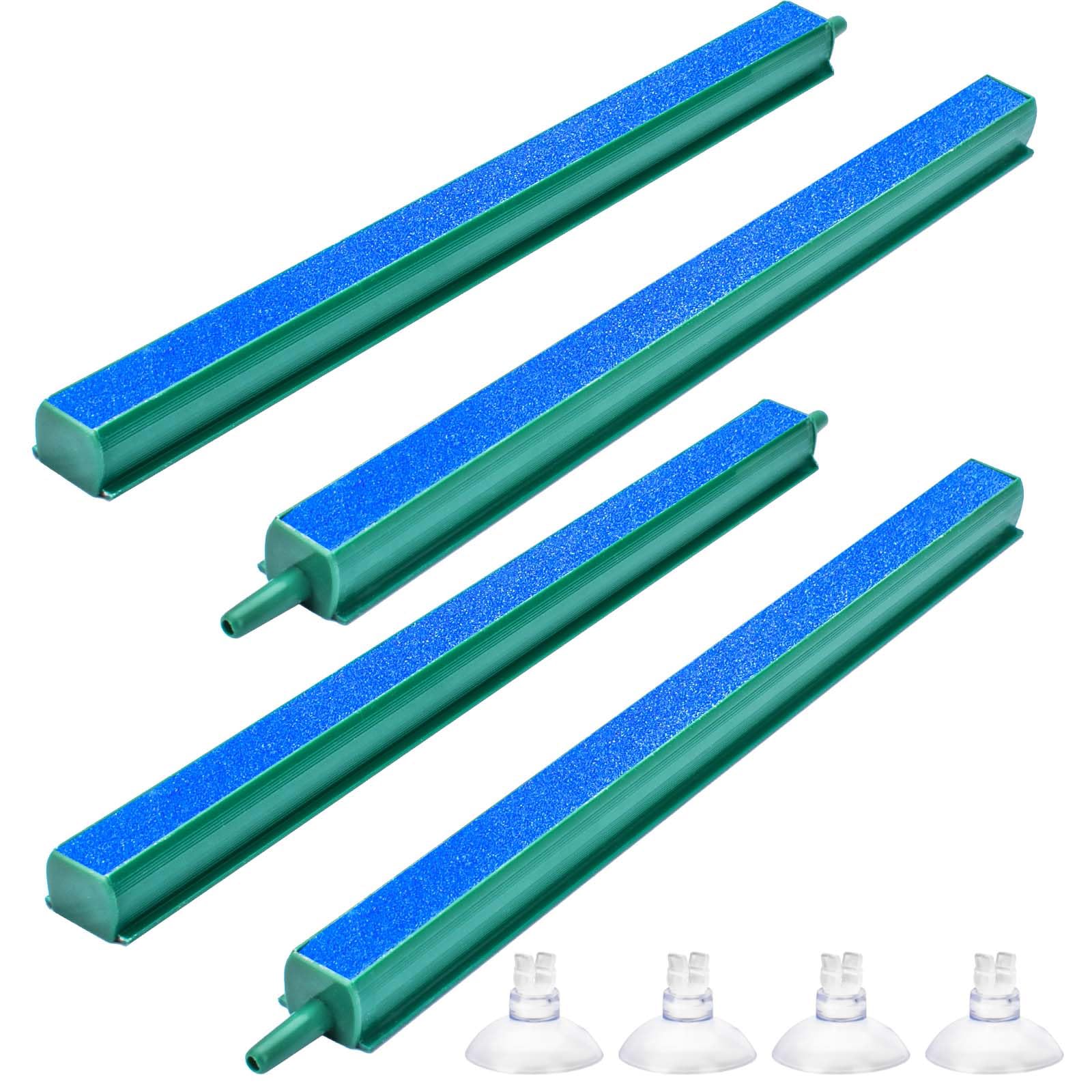 8 Inch Air Stone Bar Bubble Diffuser Set with Suction Cups - Aquarium Air Stone for Fish Tank Oxygenation - Perfect for Freshwater/Saltwater Tanks, Hydroponics & Pond Aeration
