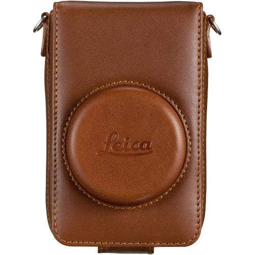 Genuine Leather Camera Case for Leica D-LUX 4/5/6 with Adjustable Shoulder Strap - Premium Brown Protective Cover for Travel & Photography Enthusiasts