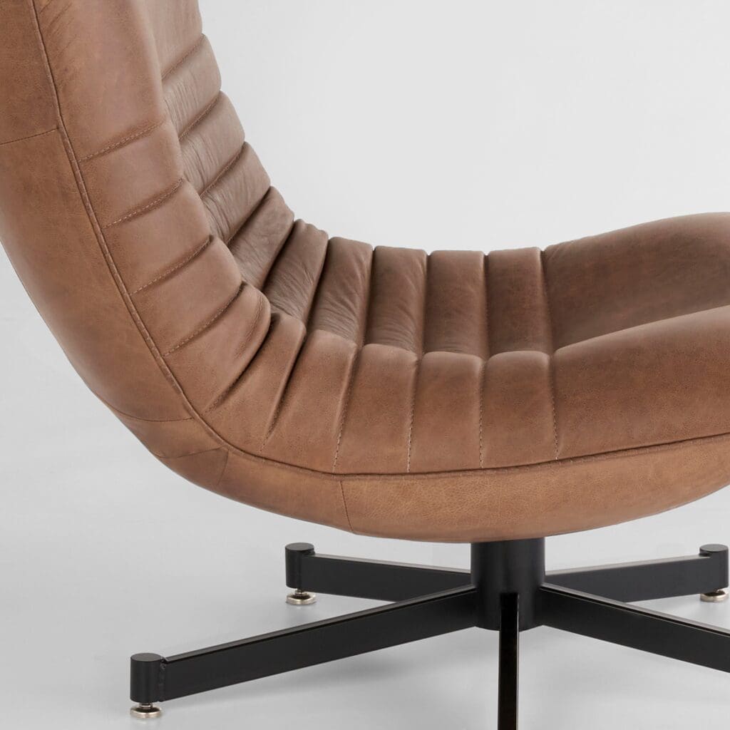 Cyan Design 11750 Eduarda Arm Chair in Black & Taupe - Stylish Upholstered Accent Chair for Living Room, Bedroom, or Office