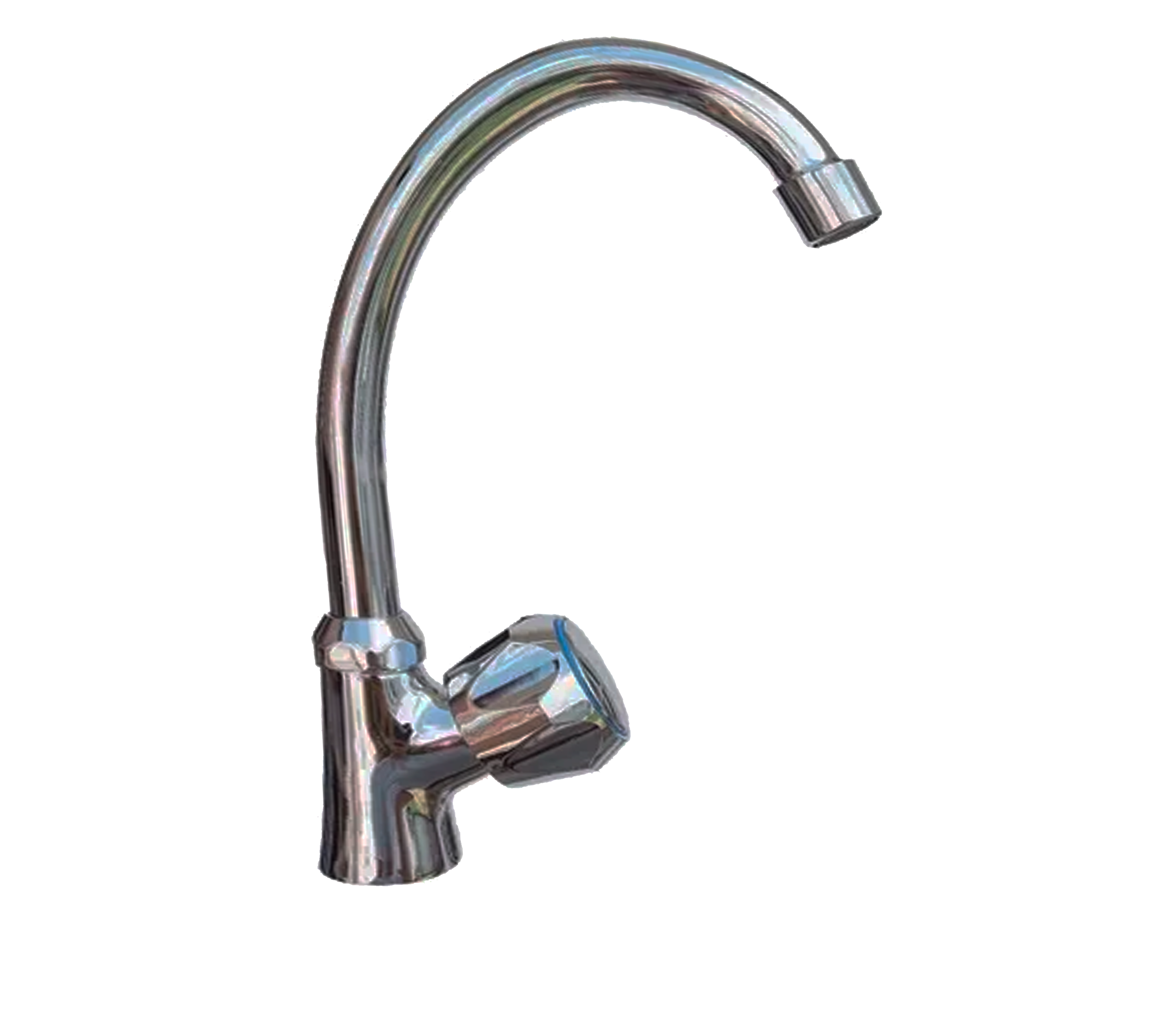 Ushuaia Faguax Swan Neck Kitchen Faucet - High Arc Pull Down Sprayer, Brushed Nickel Finish for Modern Sinks - Perfect for Washing Dishes, Filling Pots & Cleaning Vegetables