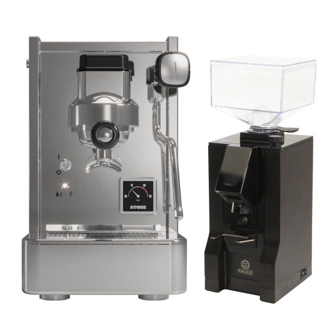 Eureka Mignon Facile Espresso Grinder Bundle with Stone Lite - Perfect for Home Baristas & Coffee Enthusiasts