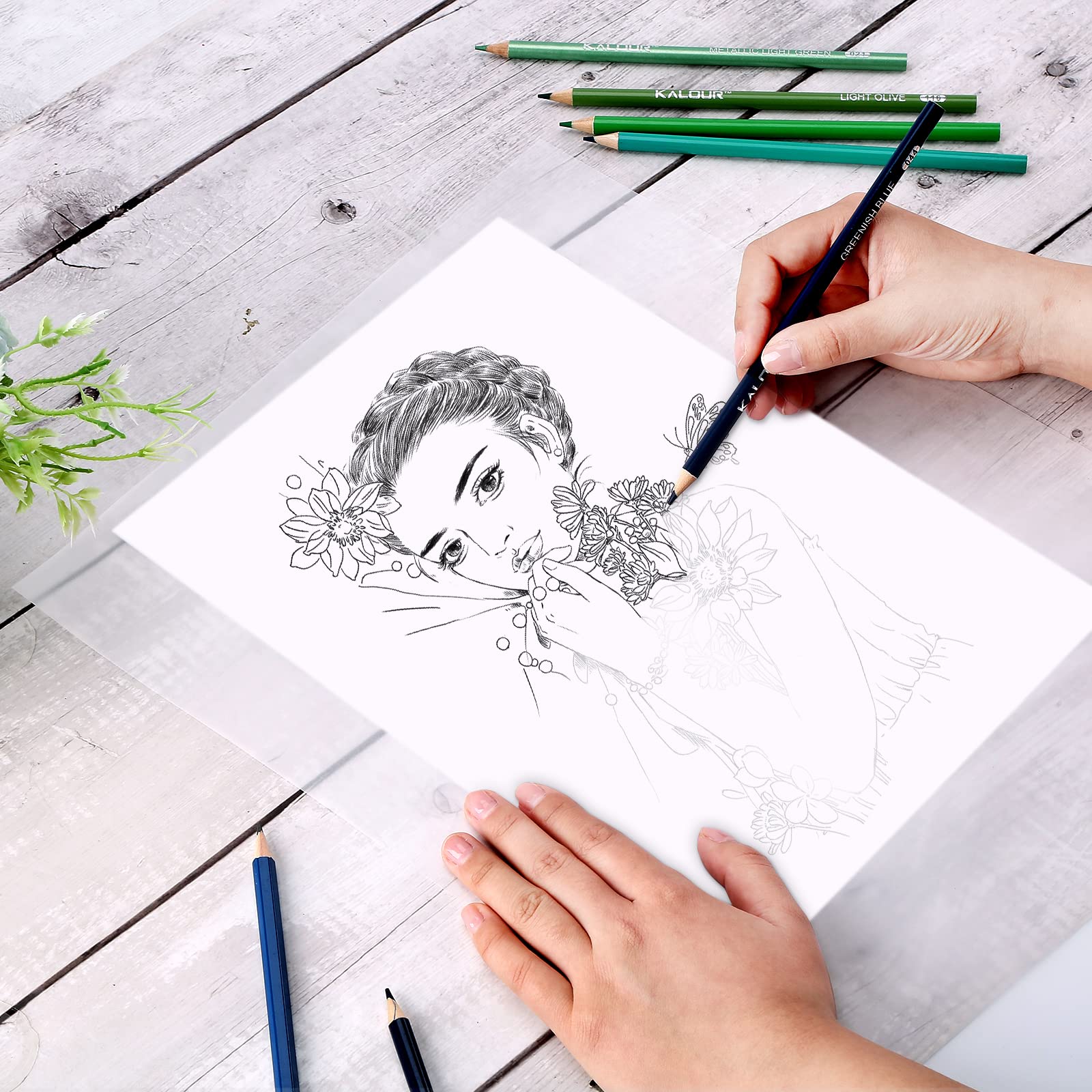 Premium Vellum Paper - 250 Sheets A3 Size (16.53x11.7 Inches) Translucent Tracing Paper for Sketching, Drawing, Animation & Calligraphy - Perfect for Artists, Architects & Design Projects