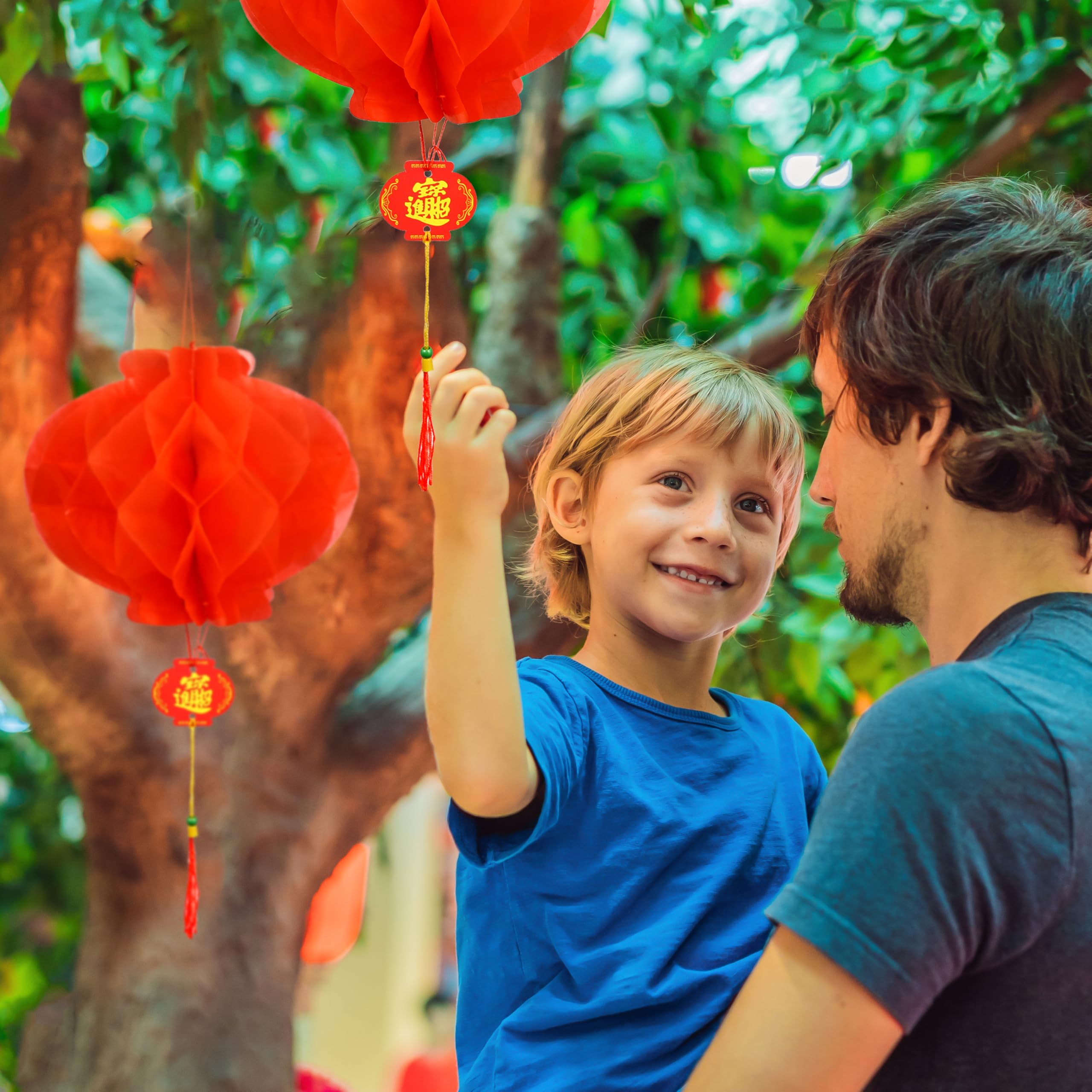 Auihiay 2025 Chinese New Year Decorations Set - Lunar New Year Couplets (Chunlian), Fu Character & Red Lanterns for Spring Festival | Home & Office Party Decor, Wall Hanging, Door Decoration for Year of the Snake Celebration