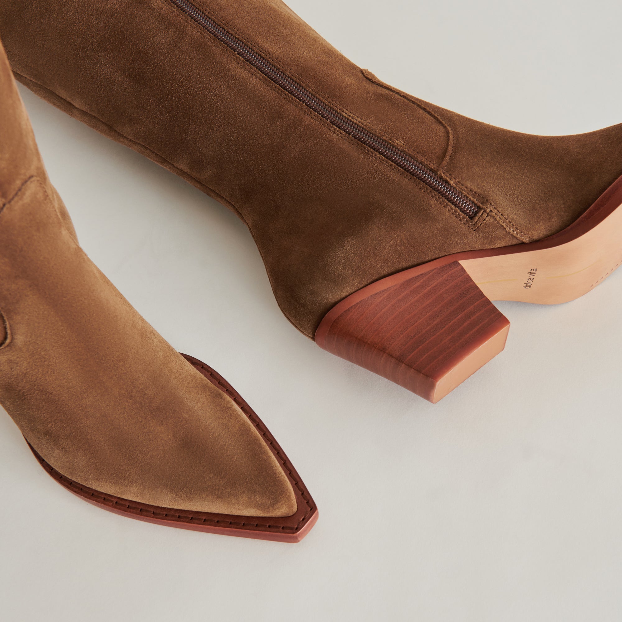 RAJ Wide Calf Boots for Women - Brown Suede Ankle Boots Comfortable & Stylish - Perfect for Fall, Winter & Casual Outfits
