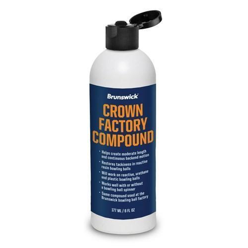 Brunswick Crown Factory Polish 6 oz - Premium Bowling Ball Cleaner & Polish for Professional Performance | Perfect for Bowling Alleys & Home Maintenance