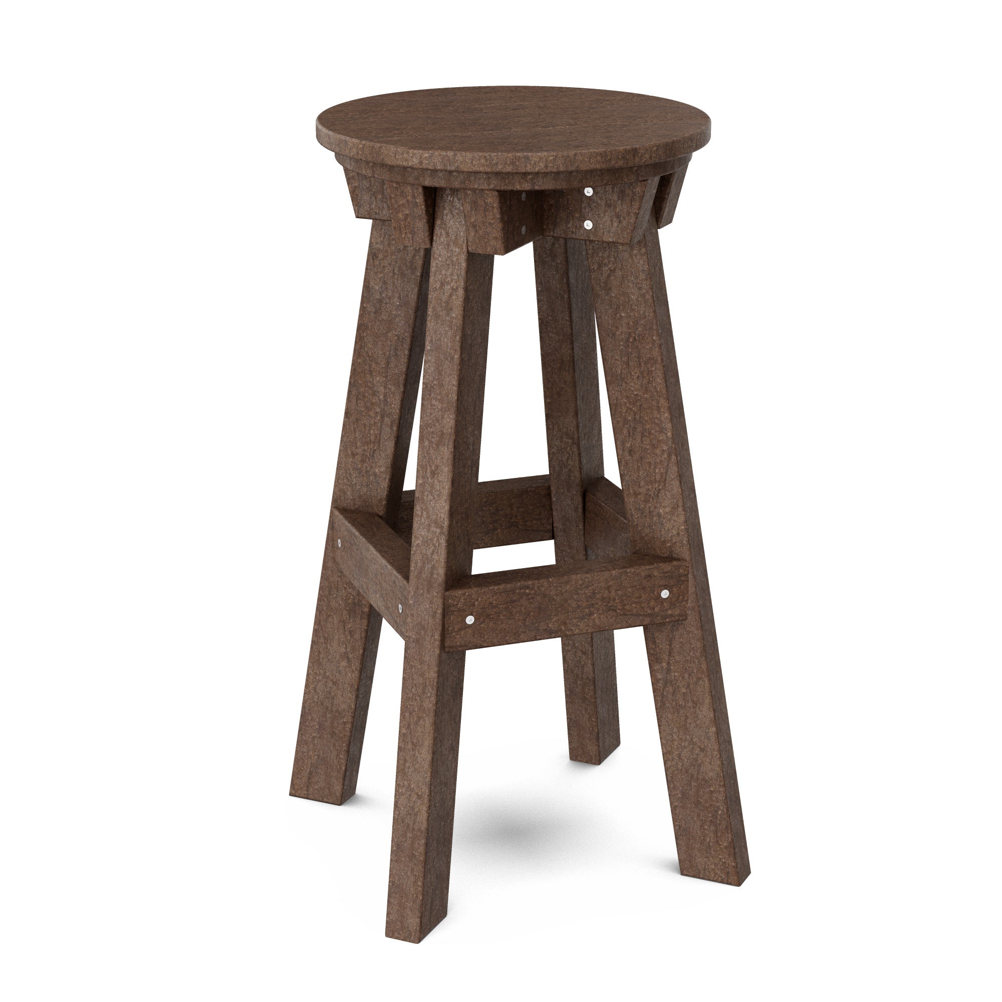 Vintage Heritage Bar Stool - Solid Wood Counter Height Stool with Backrest - Perfect for Kitchen Island, Home Bar & Breakfast Nook