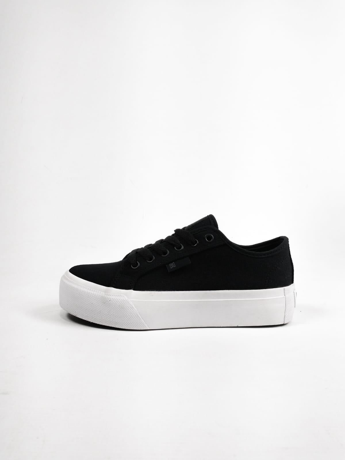 DC Manual TX Skate Shoes - Black & White Platform Sneakers for Men & Women | Perfect for Skateboarding, Streetwear & Casual Fashion