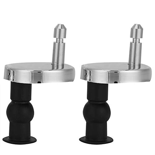 Upgraded Toilet Seat Hinge Fasteners - Top Fixing Nuts, Screws & Quick Release Hinges with Wall-Mounted Rubber Accessories | Durable Bathroom Hardware for Easy Installation & Maintenance