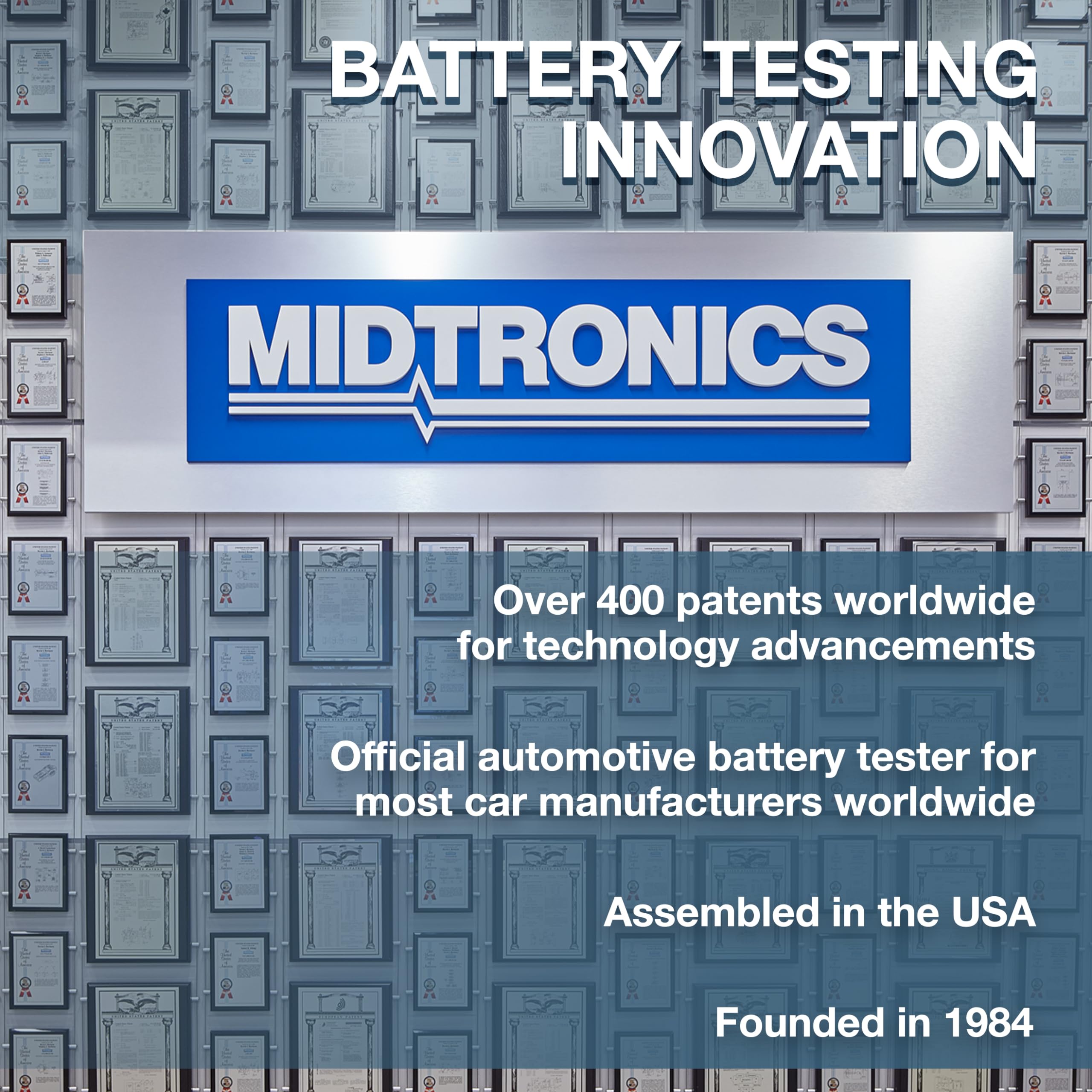 Midtronics PBT-200 12V Advanced Automotive Battery Diagnostic Tool - Electrical System Tester for 200-850 CCA Batteries - Conductance Testing & Service Diagnostics - Perfect for Mechanics & Auto Shops