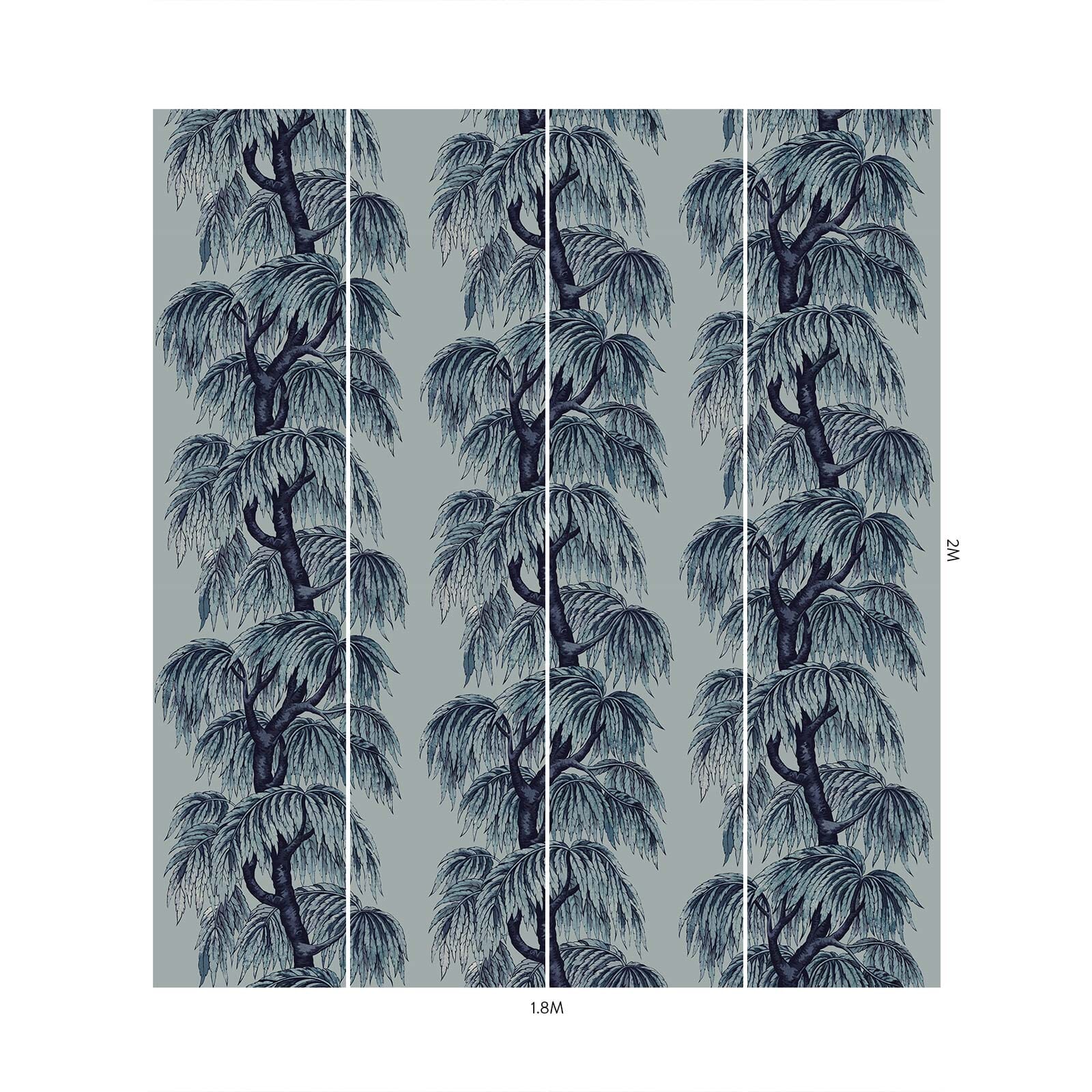 Celestial Blue Wallpaper - Premium Self-Adhesive Peel and Stick Wallpaper for Bedroom, Living Room, Nursery - Easy to Install & Remove - Waterproof & Durable Home Decor