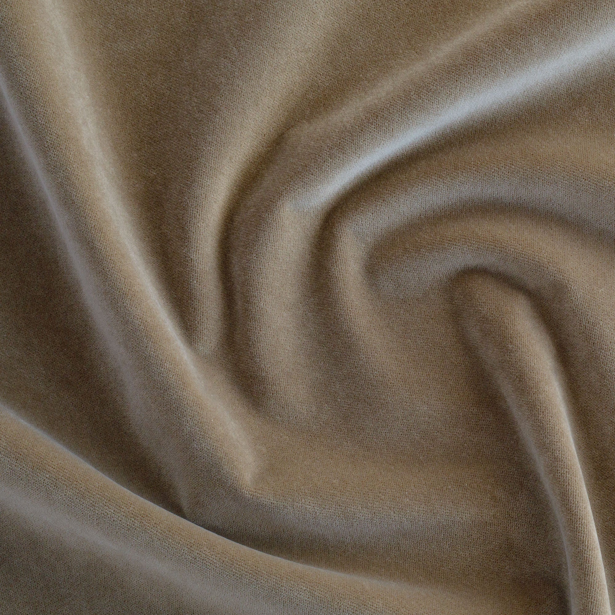 Valentina Velvet Fabric - Soft Luxurious Toffee Brown Upholstery Material for Sofa, Curtains & Home Decor | Perfect for DIY Projects & Interior Design