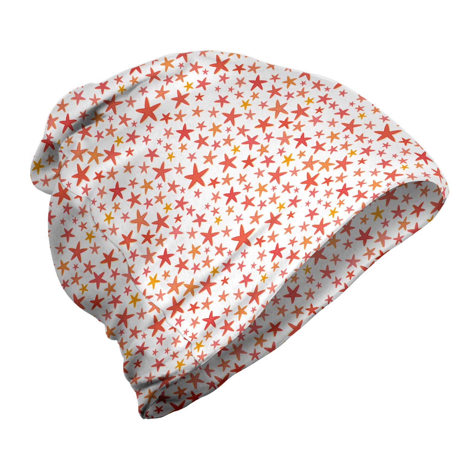Ambesonne Unisex Winter Beanie Hat - Underwater Creature Design for Men & Women - Warm Knit Skull Cap for Hiking, Camping & Outdoor Activities