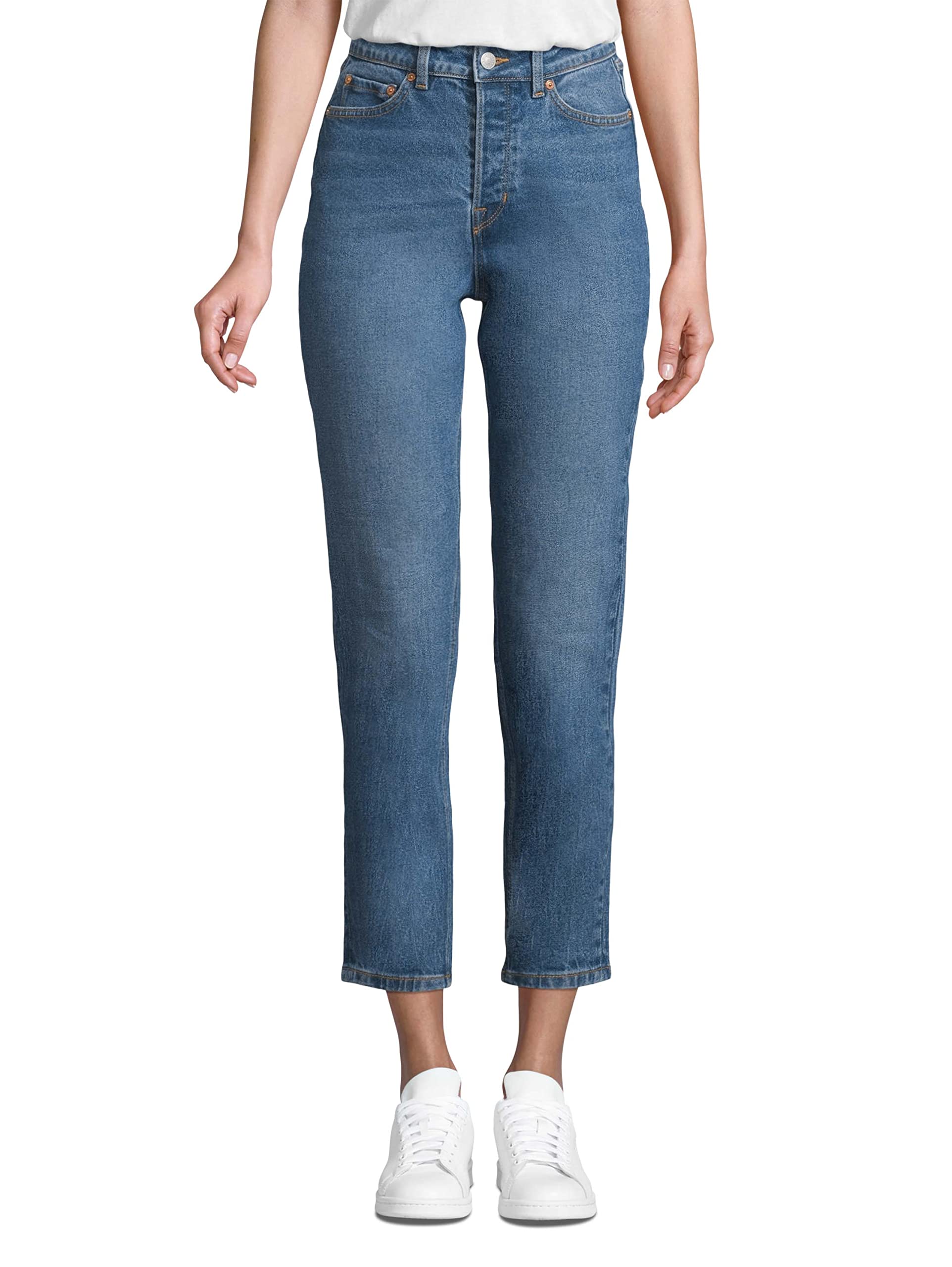 Tom Tailor Women's High Waist Mom Fit Jeans - Comfortable Stretch Denim Pants for Casual Wear & Everyday Outfits